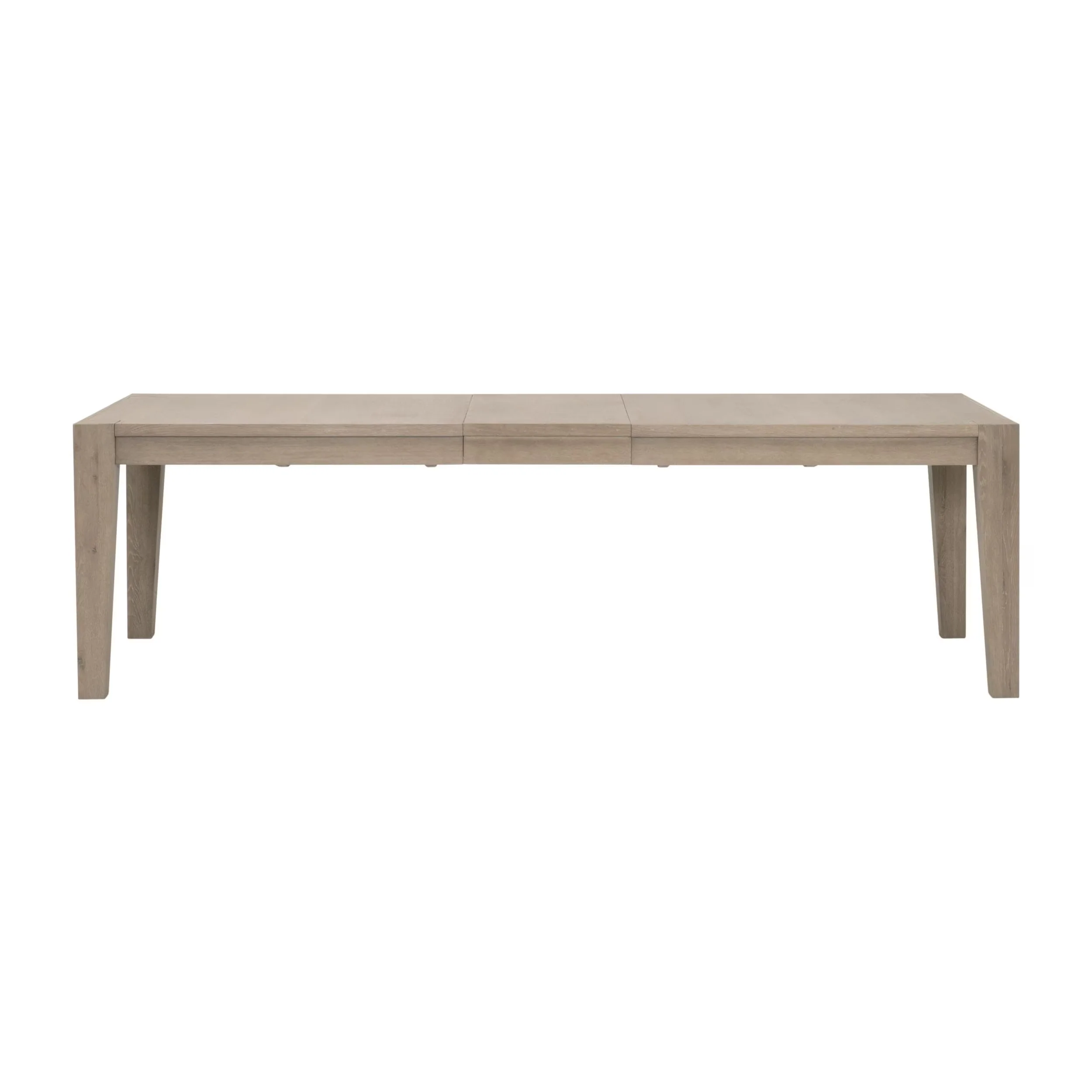 Essentials For Living Canal Extension Dining Table ~ Smoke Gray Oak & Brushed Gold Inlay