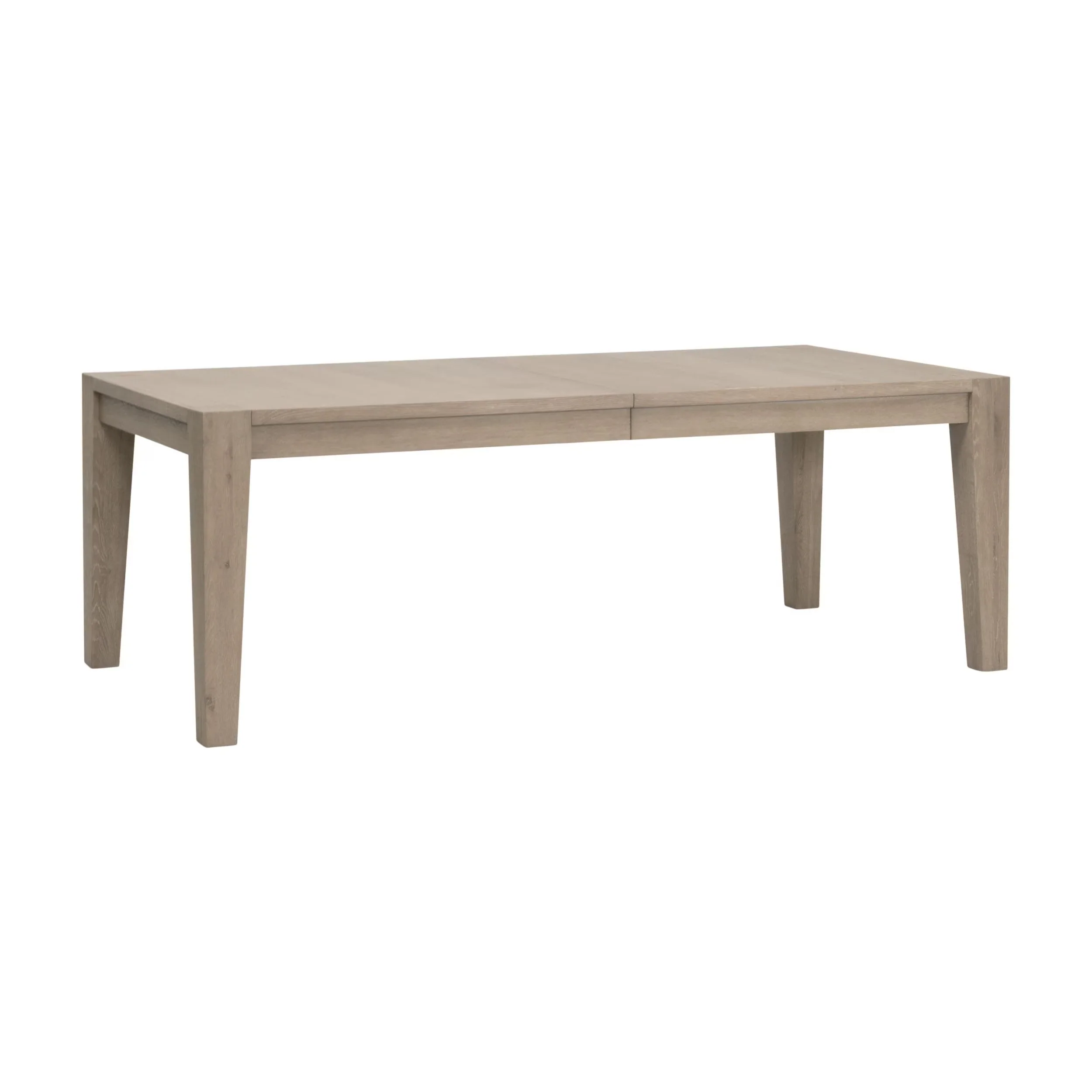 Essentials For Living Canal Extension Dining Table ~ Smoke Gray Oak & Brushed Gold Inlay - Image 4