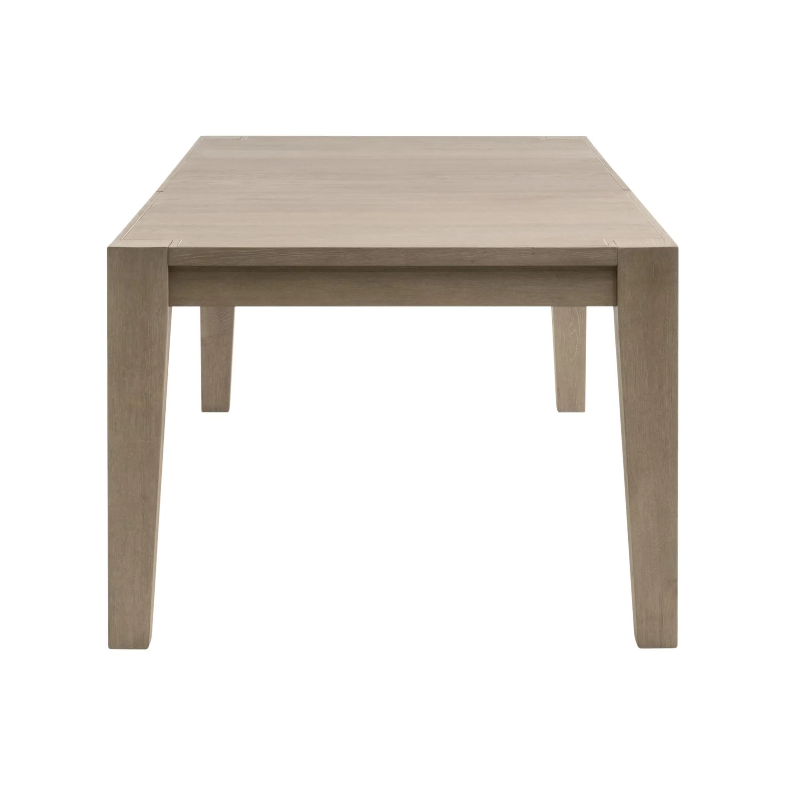 Essentials For Living Canal Extension Dining Table ~ Smoke Gray Oak & Brushed Gold Inlay - Image 5