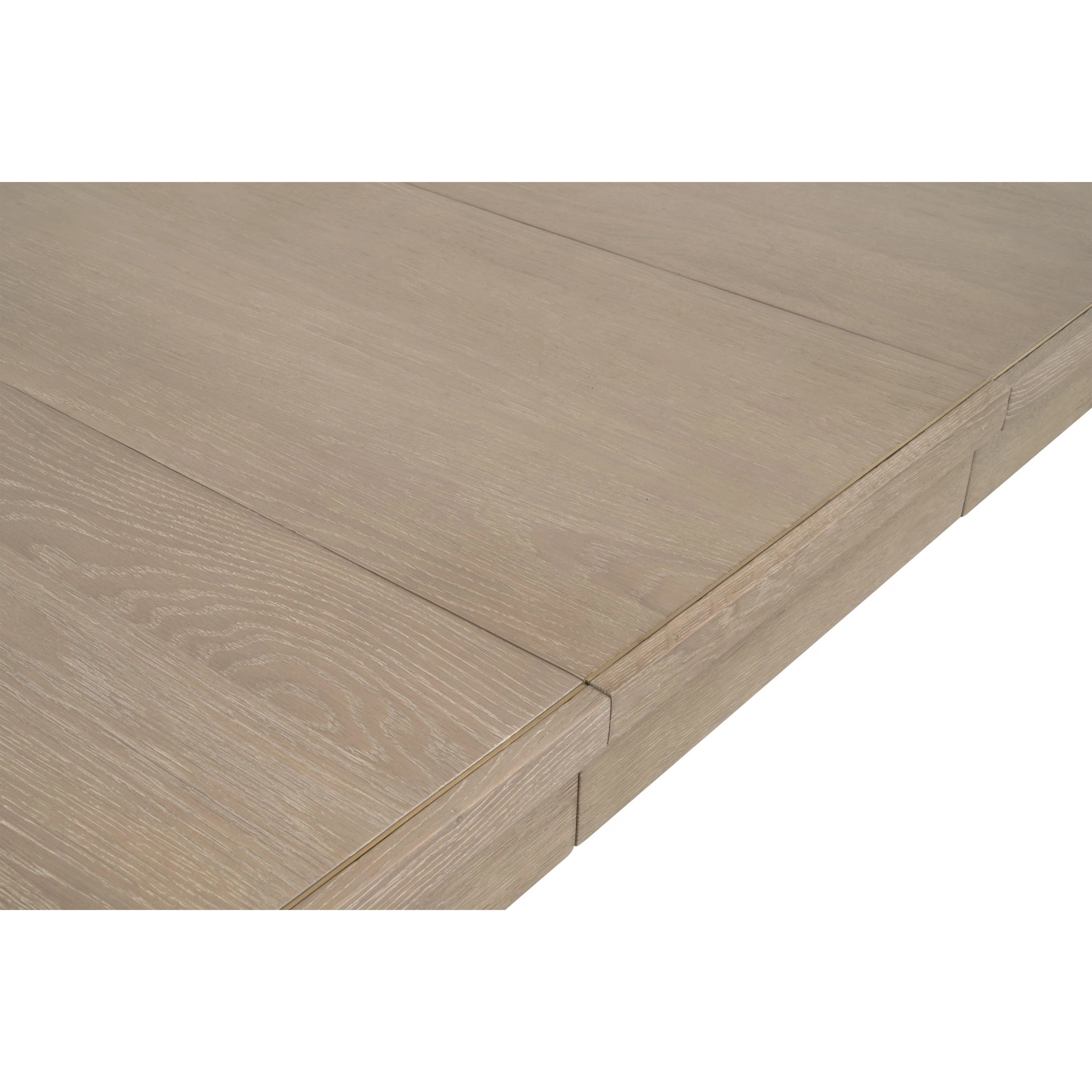 Essentials For Living Canal Extension Dining Table ~ Smoke Gray Oak & Brushed Gold Inlay - Image 8