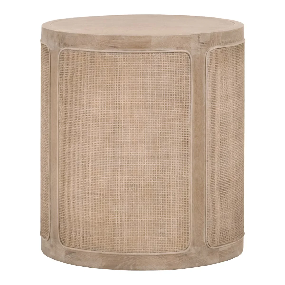 Essentials For Living Cane End Table ~ Smoke Gray Oak, Smoke Gray Cane - Image 2