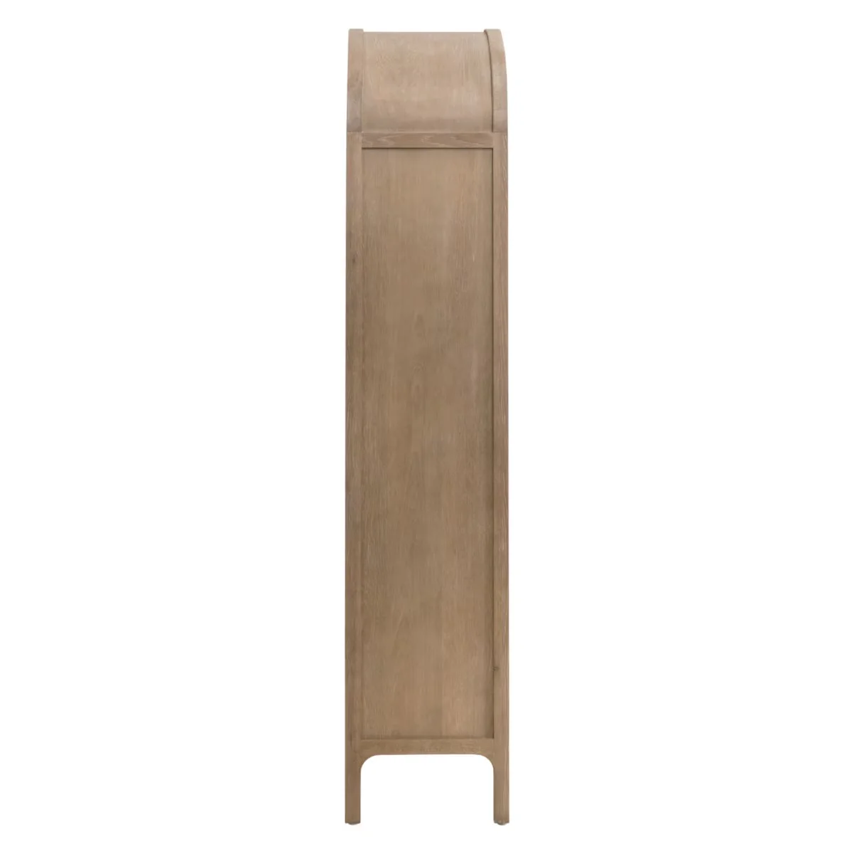 Essentials For Living Cane Storage Smoke Gray Oak And Smoke Gray Cane Bookcase - Image 6