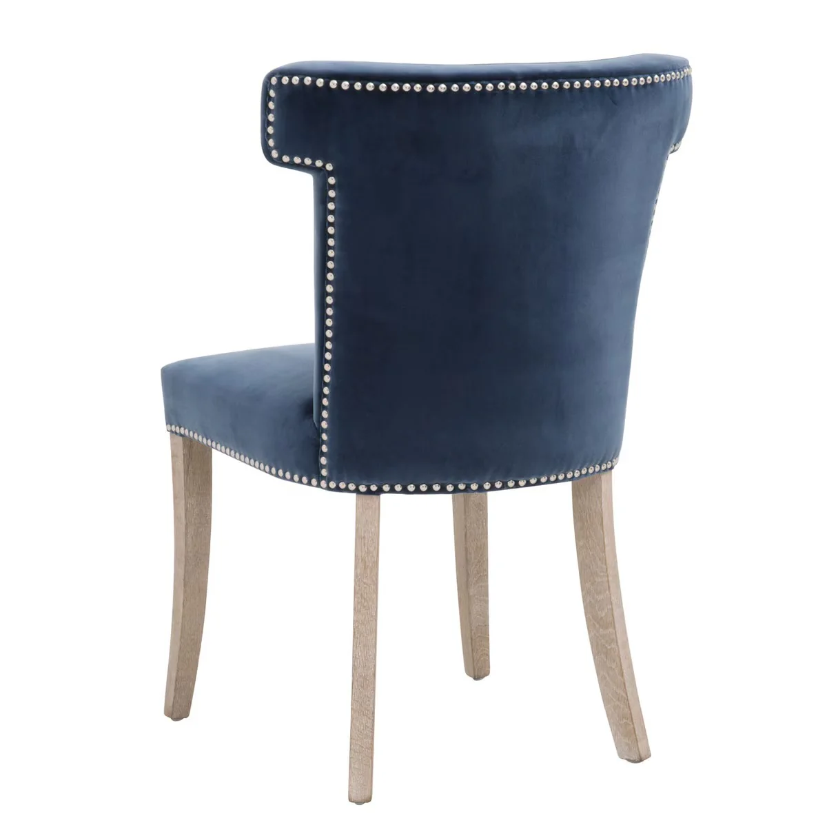 Essentials For Living Celina Dining Chair ~ Denim Velvet With Natural Gray Oak Frame - Image 4