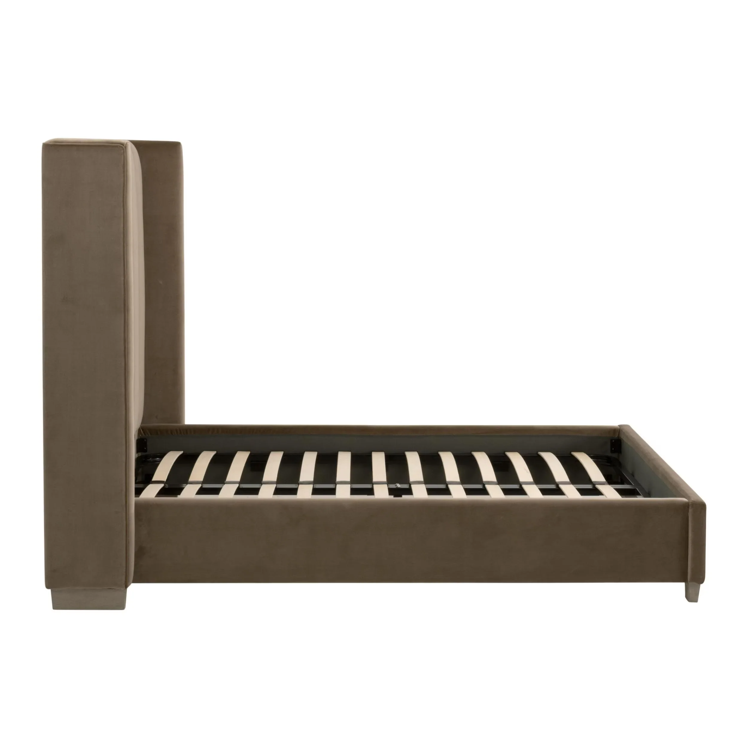 Essentials For Living Chandler Cal King Bed ~ Caramel Velvet, Natural Gray Oak - Image 6