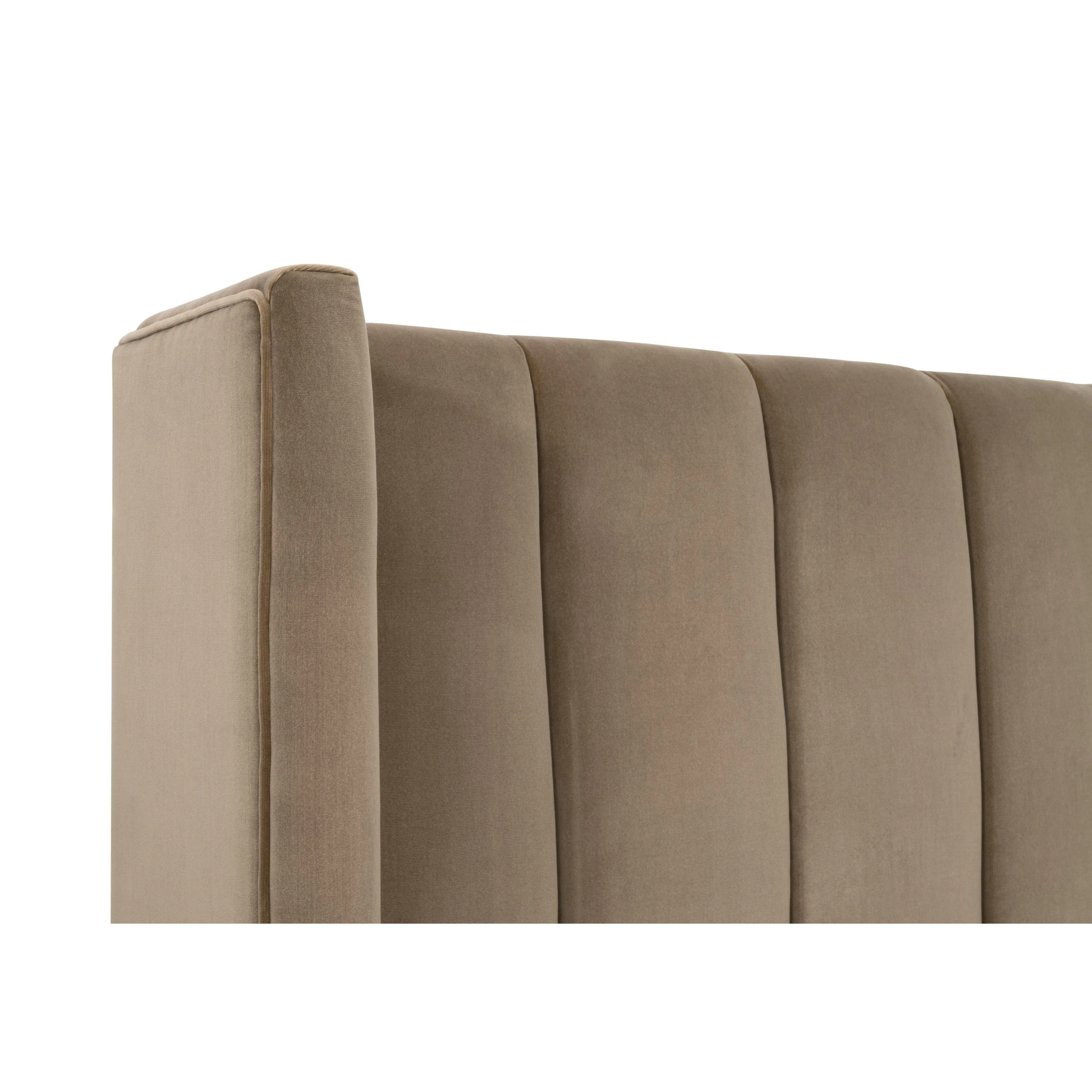 Essentials For Living Chandler Cal King Bed ~ Caramel Velvet, Natural Gray Oak - Image 7