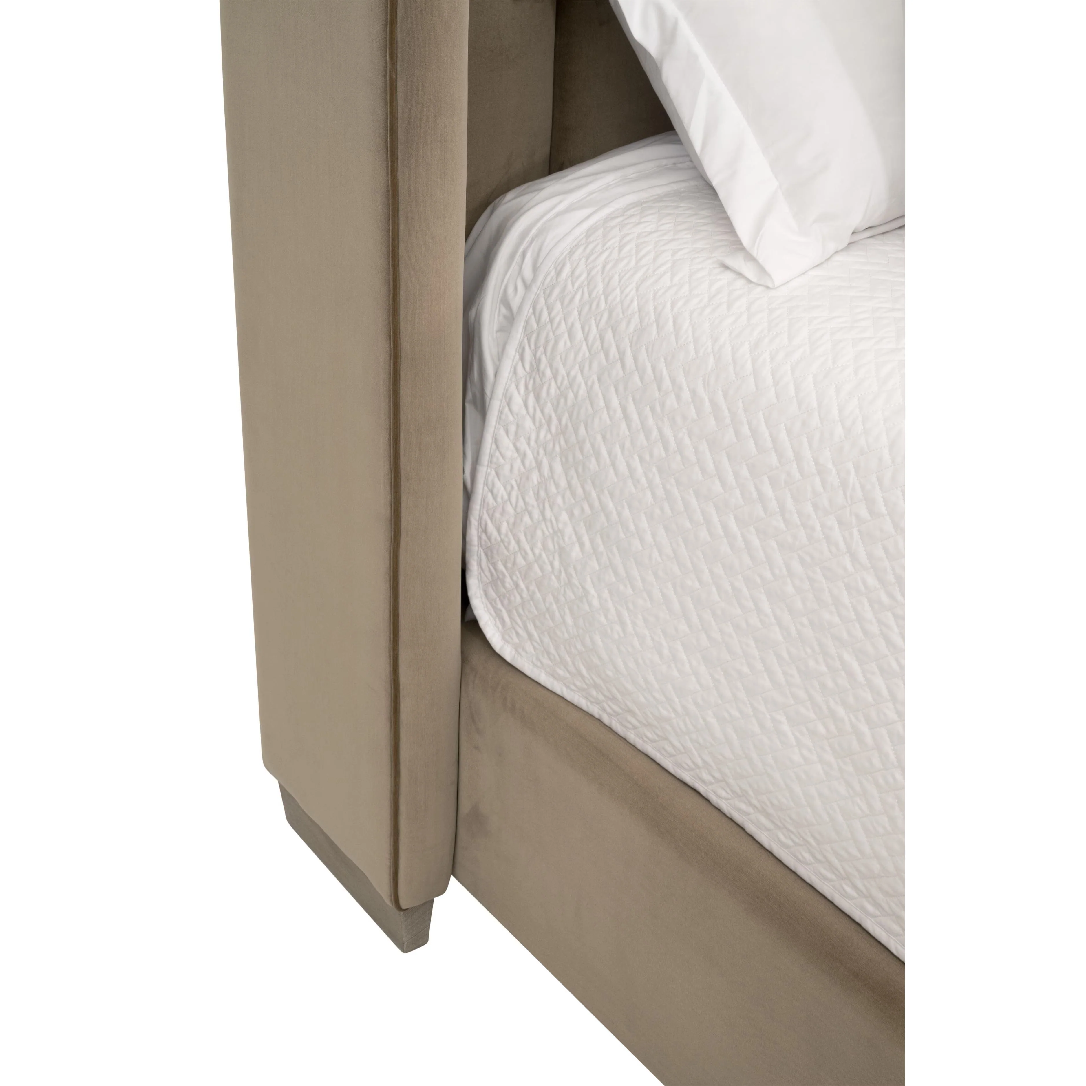 Essentials For Living Chandler Cal King Bed ~ Caramel Velvet, Natural Gray Oak - Image 9