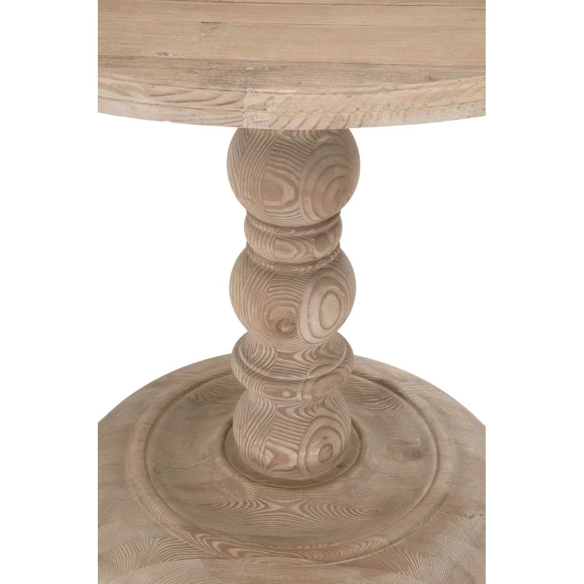 Essentials For Living Chelsea 36” Round Dining Table ~ Smoke Gray Pine - Image 3