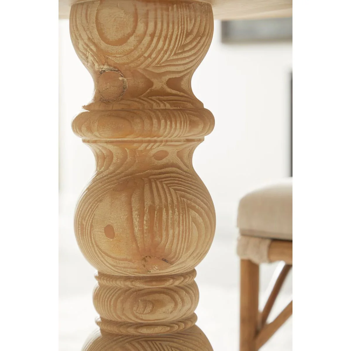 Essentials For Living Chelsea 36” Round Dining Table ~ Smoke Gray Pine - Image 5