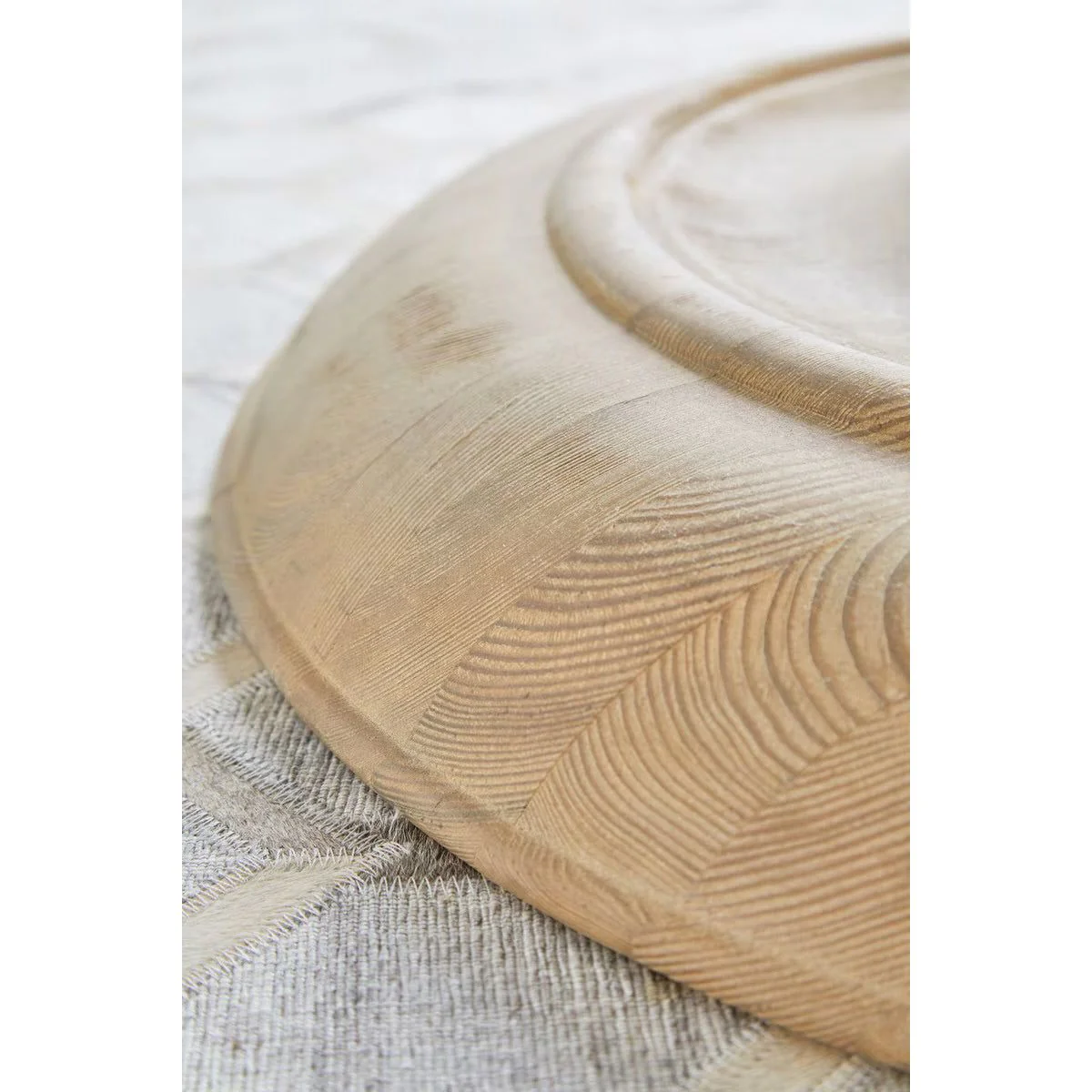 Essentials For Living Chelsea 36” Round Dining Table ~ Smoke Gray Pine - Image 7