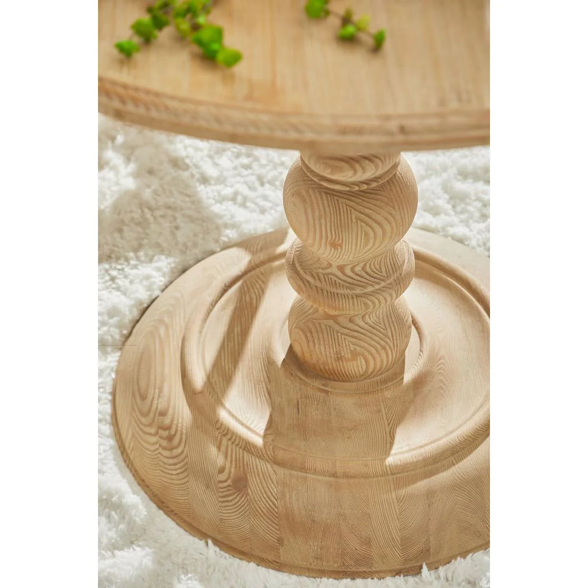Essentials For Living Chelsea 42” Round Dining Table ~ Smoke Gray Pine - Image 6