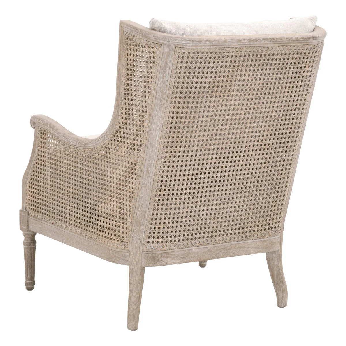 Essentials For Living Churchill Club Chair ~ Bisque, Natural Gray Birch, Cane - Image 4