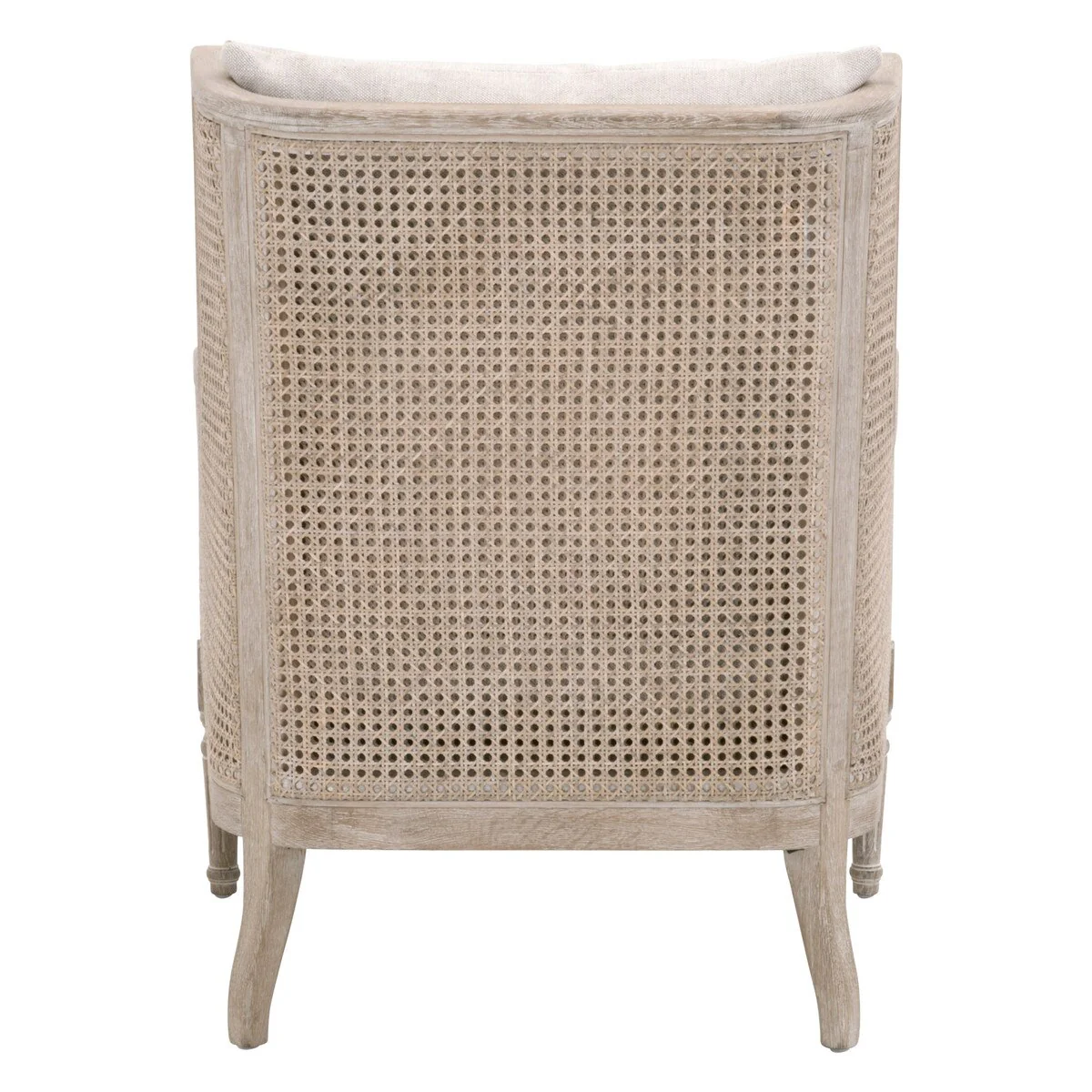 Essentials For Living Churchill Club Chair ~ Bisque, Natural Gray Birch, Cane - Image 5