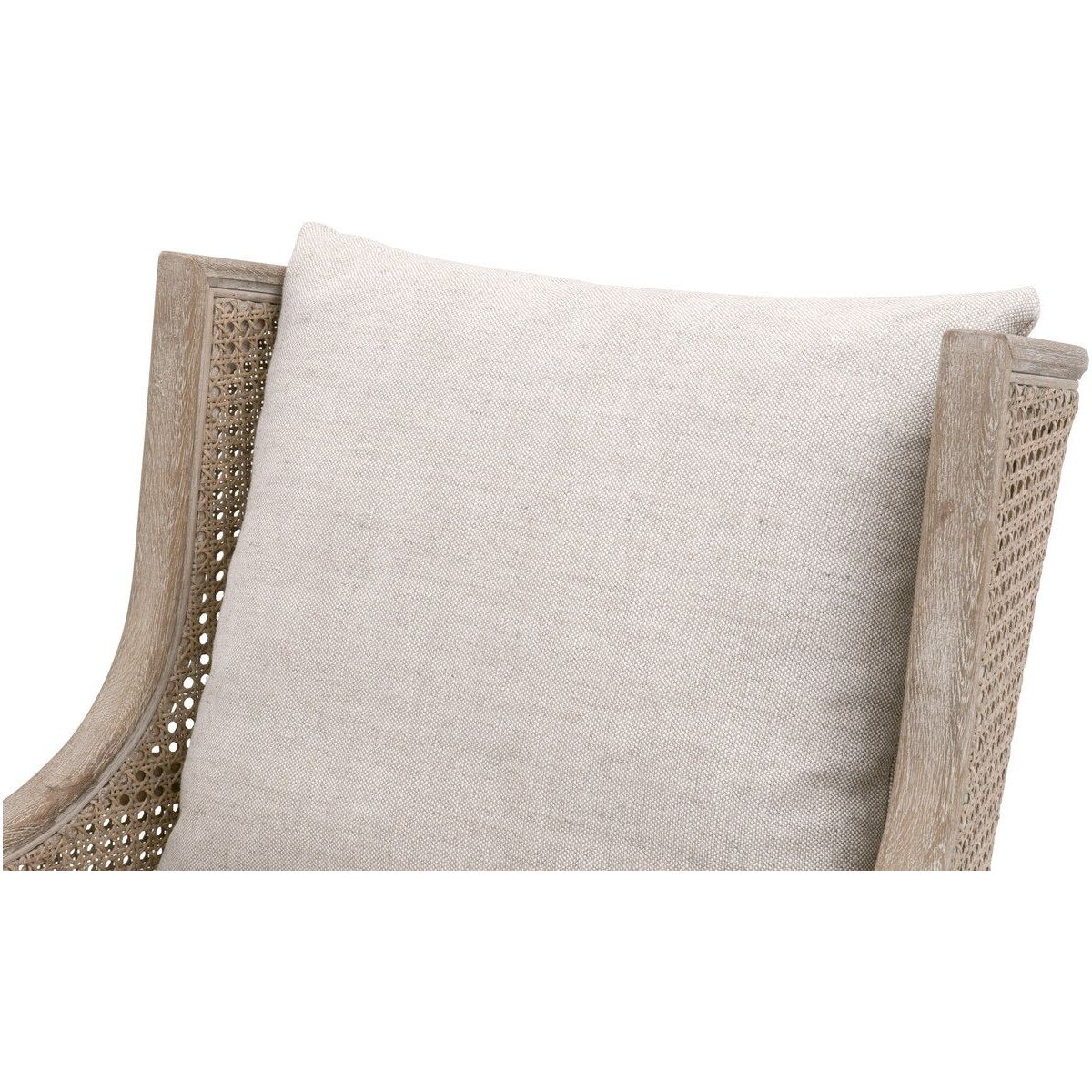 Essentials For Living Churchill Club Chair ~ Bisque, Natural Gray Birch, Cane - Image 6