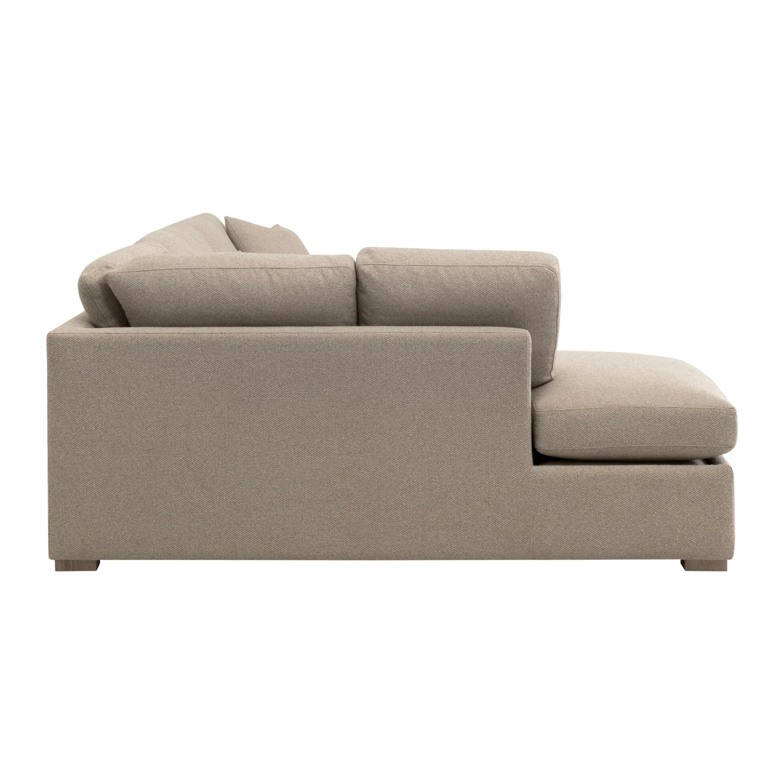 Essentials For Living Clara 112” Slim Arm Sleeper Queen LF Sectional ~ LiveSmart Gellar Jute, Natural Gray Oak - Image 15
