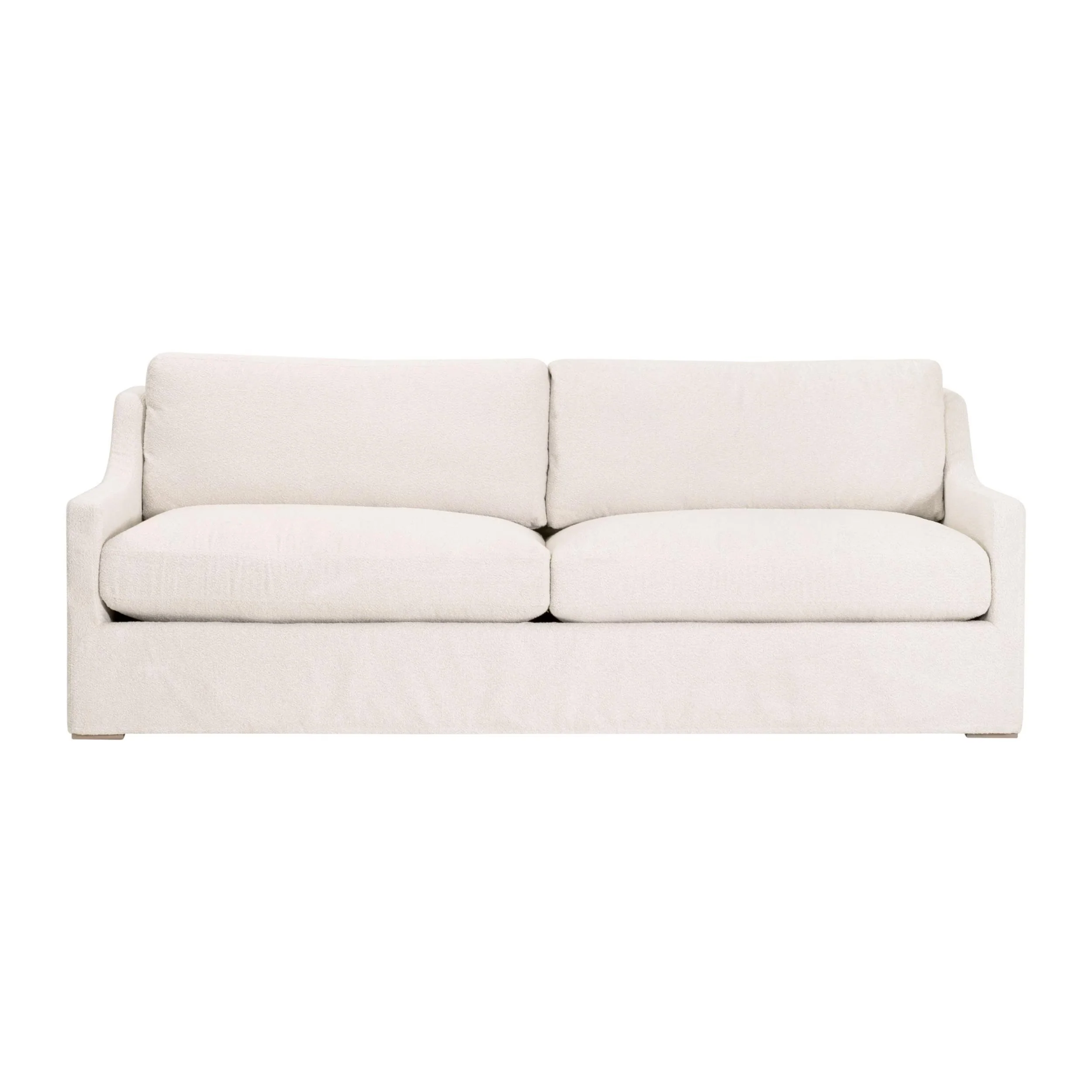 Essentials For Living Colin Outdoor 94” Slope Arm Slipcover Sofa ~ Performance Harborside Ivory, Desert Accoya