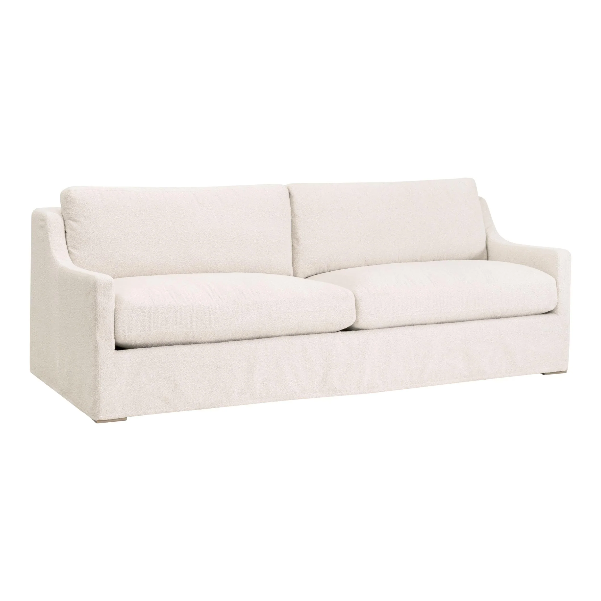Essentials For Living Colin Outdoor 94” Slope Arm Slipcover Sofa ~ Performance Harborside Ivory, Desert Accoya - Image 2