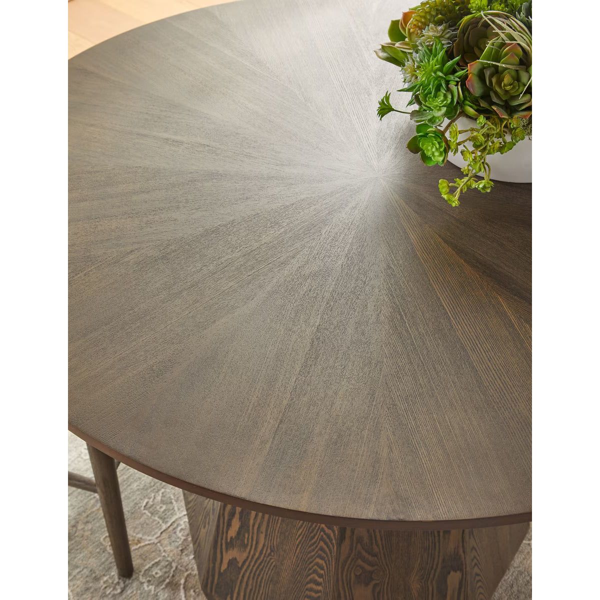 Essentials For Living Coulter 42” Round Dining Table ~ Burnished Brown Ash - Image 6