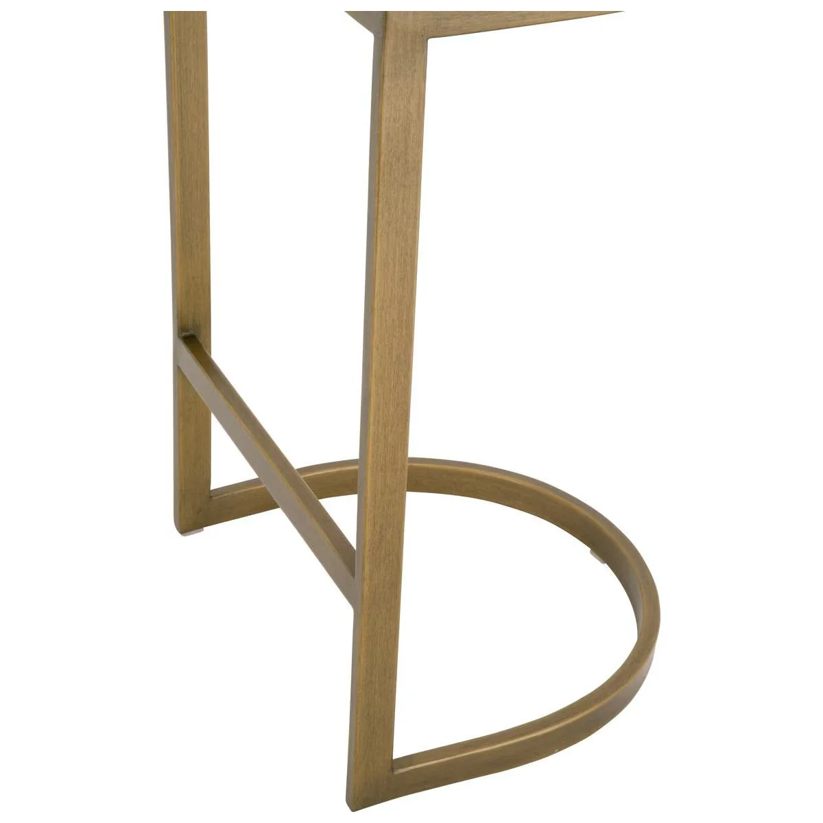 Essentials For Living Cresta Counter Stool ~ LiveSmart Peyton-Pearl With Brushed Gold Frame - Image 5