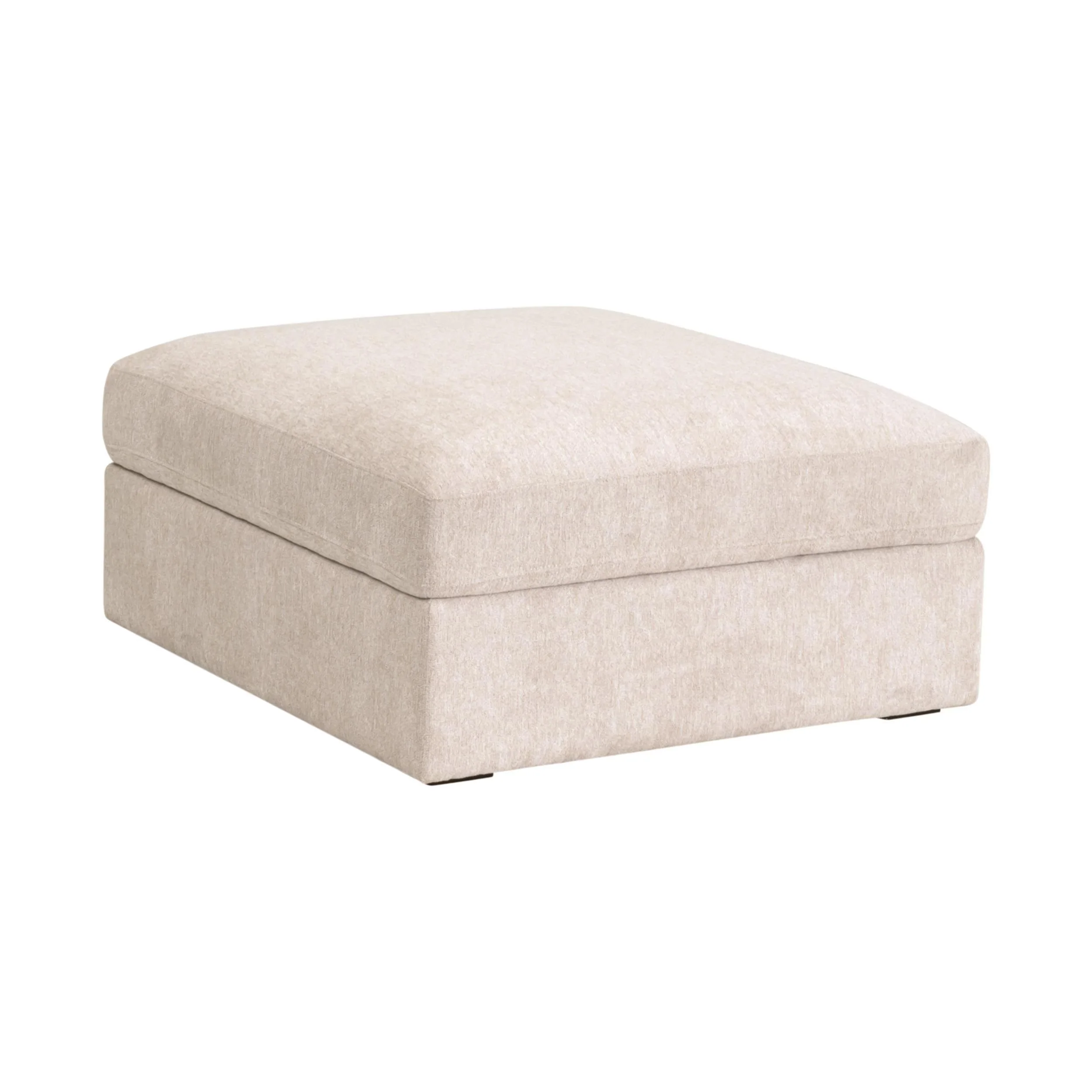 Essentials For Living Daley Modular Storage Ottoman ~ LiveSmart Halifax Ivory, Espresso - Image 3