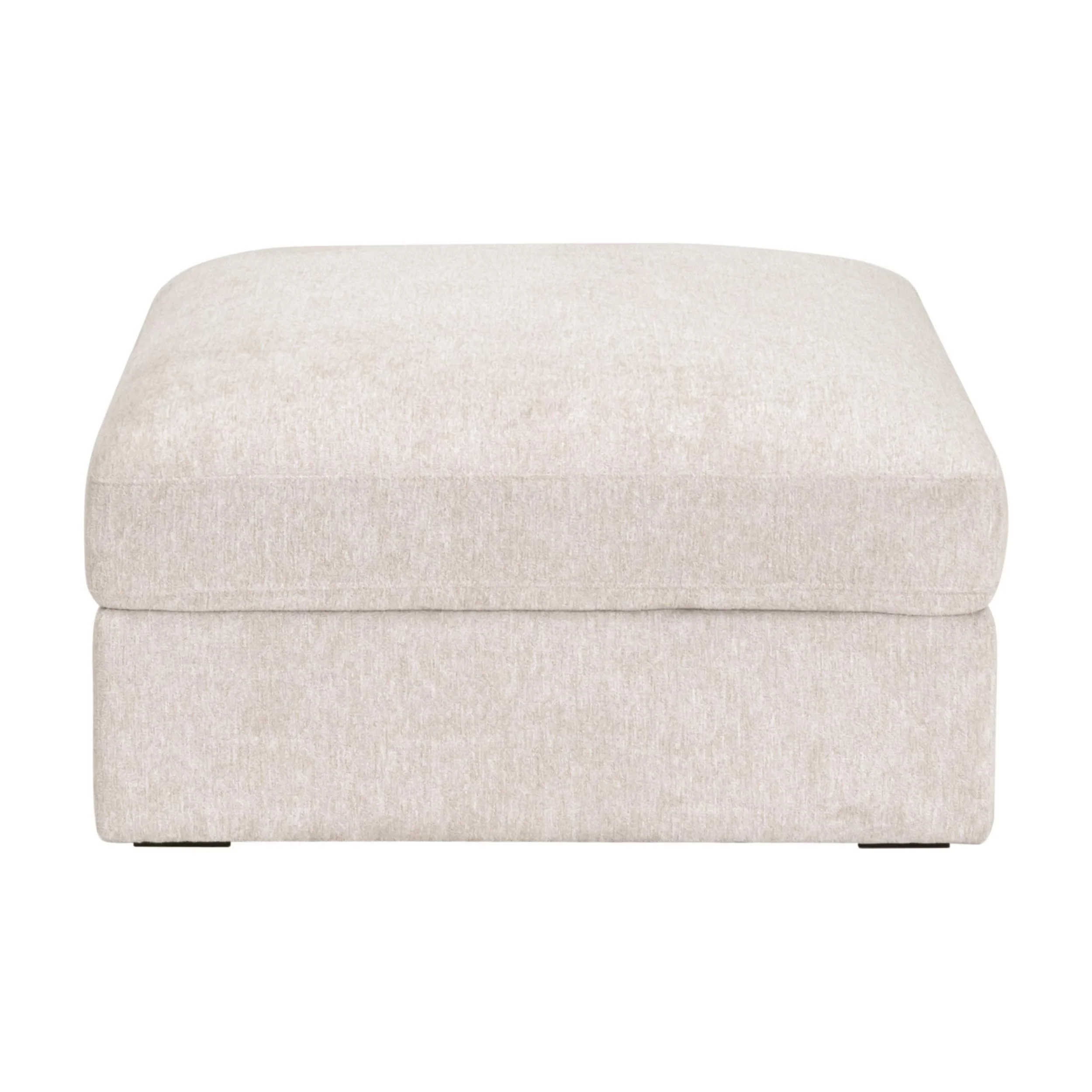 Essentials For Living Daley Modular Storage Ottoman ~ LiveSmart Halifax Ivory, Espresso - Image 9