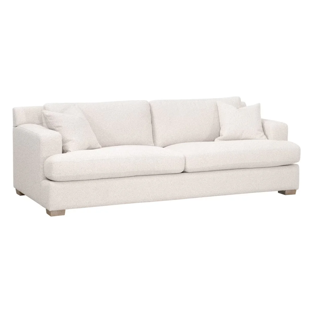 Essentials For Living Dean 92” California Casual Sofa ~ LiveSmart Gellar-Linen, Natural Gray Oak - Image 2