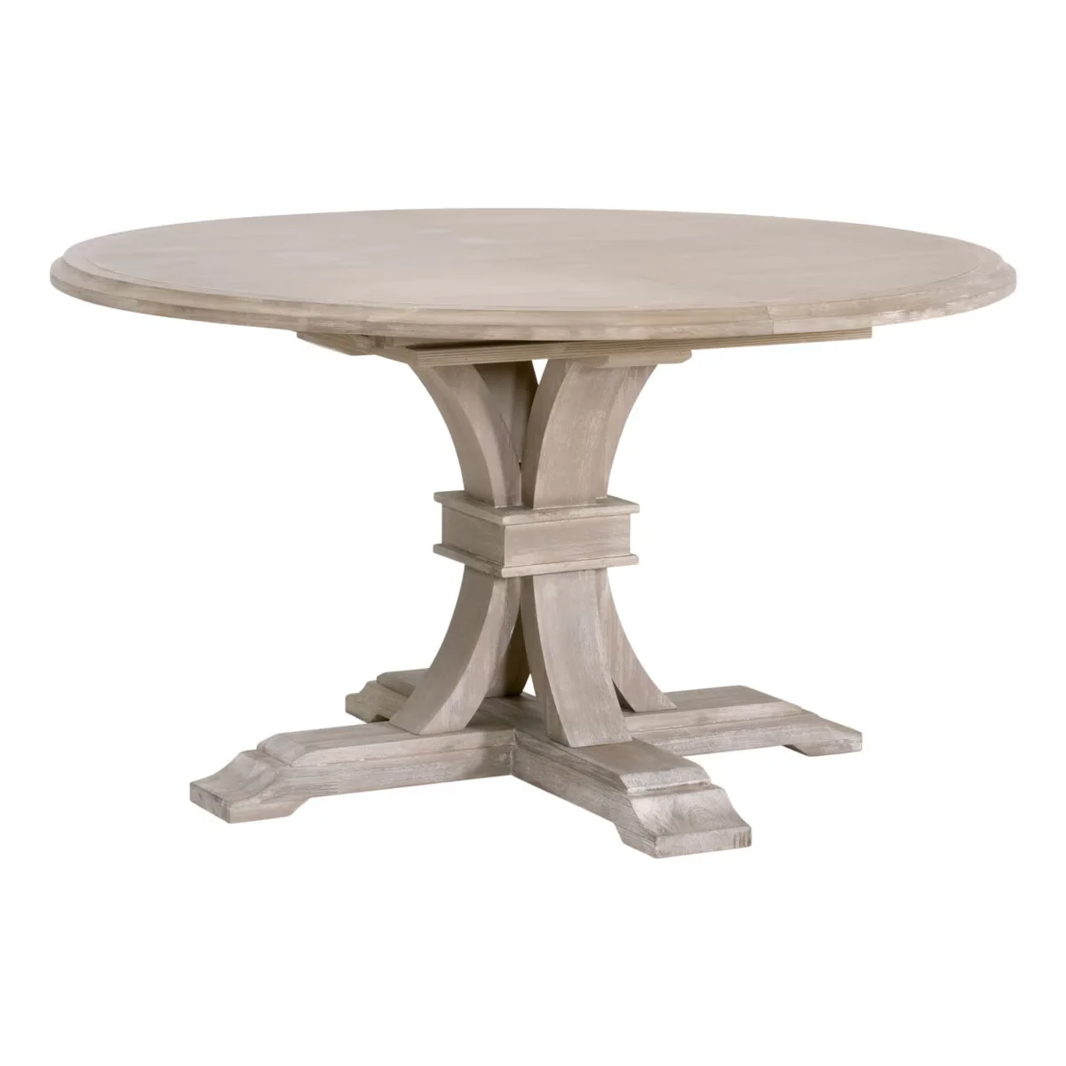 Essentials For Living Devon 54” Round Extension Dining Table ~ Natural Gray Acacia - Image 3