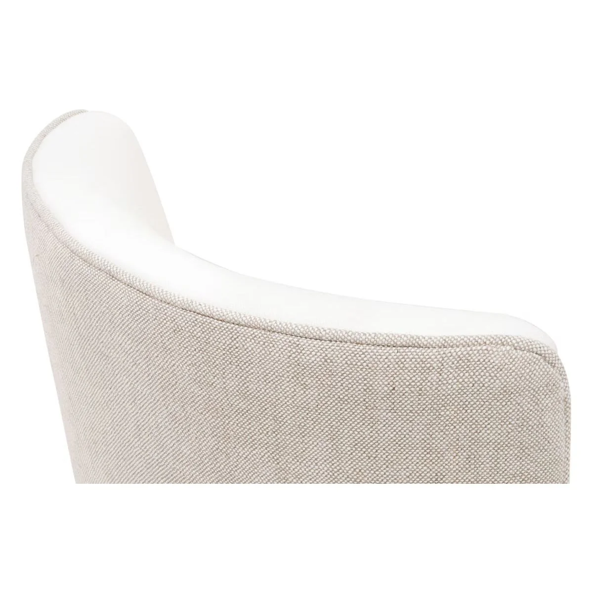 Essentials For Living Duet Dining Chair~ LiveSmart Peyton-Pearl, Performance Bisque French Linen With Burnt Brown Ash Frame (SET of 2) - Image 8