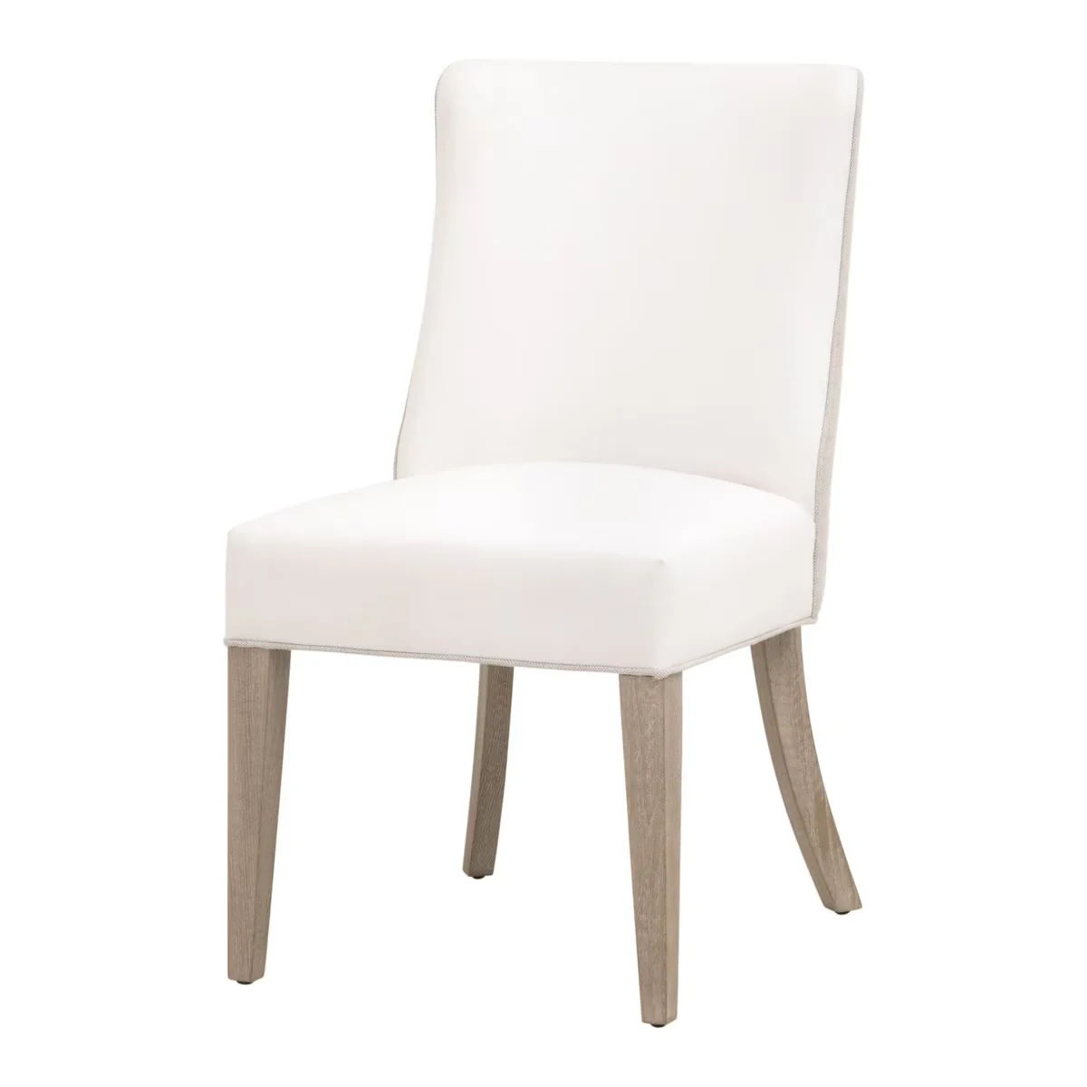 Essentials For Living Duet Dining Chair~ LiveSmart Peyton-Pearl, Performance Bisque French Linen With Natural Gray Ash Frame (SET of 2) - Image 2