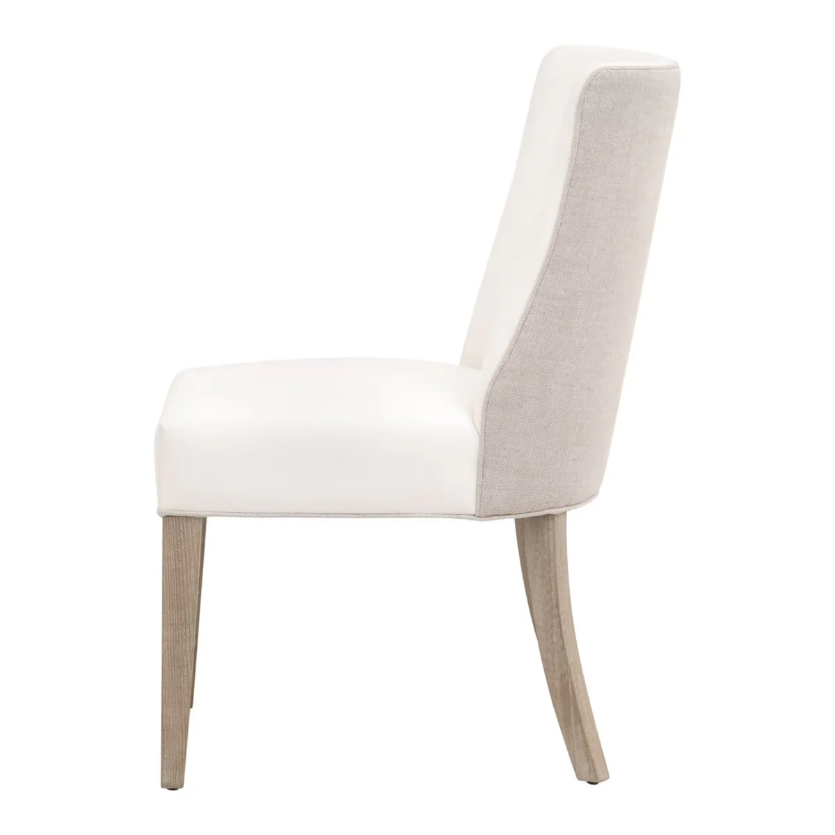 Essentials For Living Duet Dining Chair~ LiveSmart Peyton-Pearl, Performance Bisque French Linen With Natural Gray Ash Frame (SET of 2) - Image 3