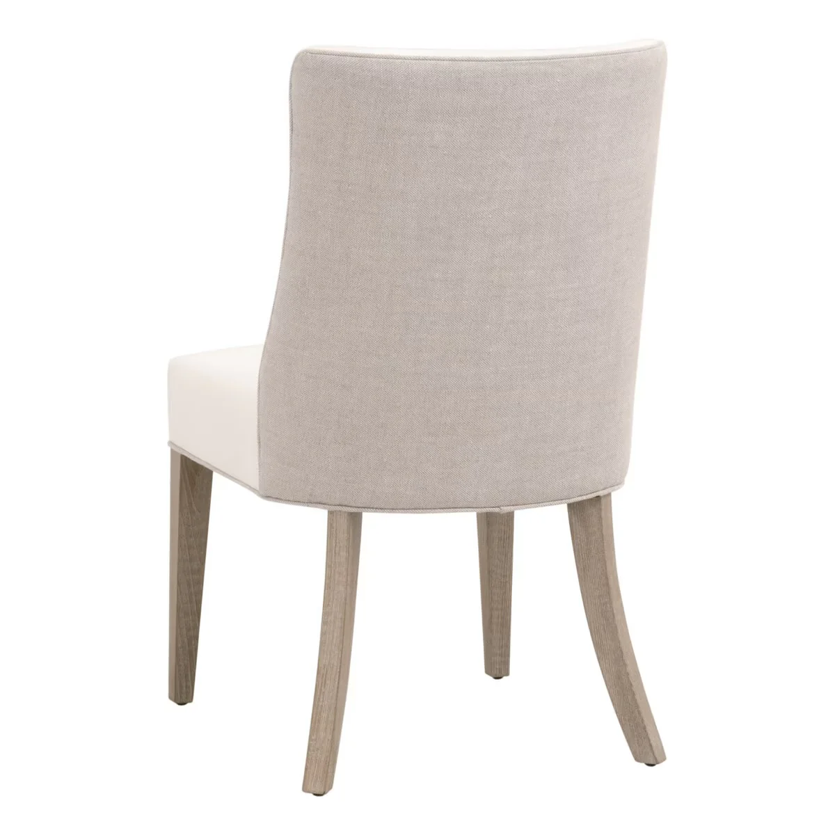 Essentials For Living Duet Dining Chair~ LiveSmart Peyton-Pearl, Performance Bisque French Linen With Natural Gray Ash Frame (SET of 2) - Image 4