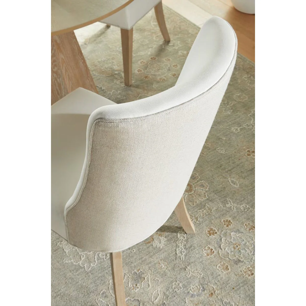 Essentials For Living Duet Dining Chair~ LiveSmart Peyton-Pearl, Performance Bisque French Linen With Natural Gray Ash Frame (SET of 2) - Image 9