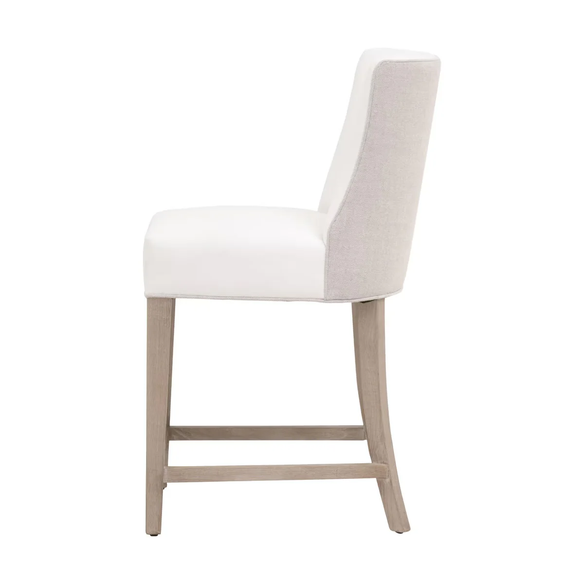 Essentials For Living Duet Counter Stool ~ LiveSmart Peyton-Pearl, Performance Bisque French Linen With Natural Gray Ash Frame - Image 3