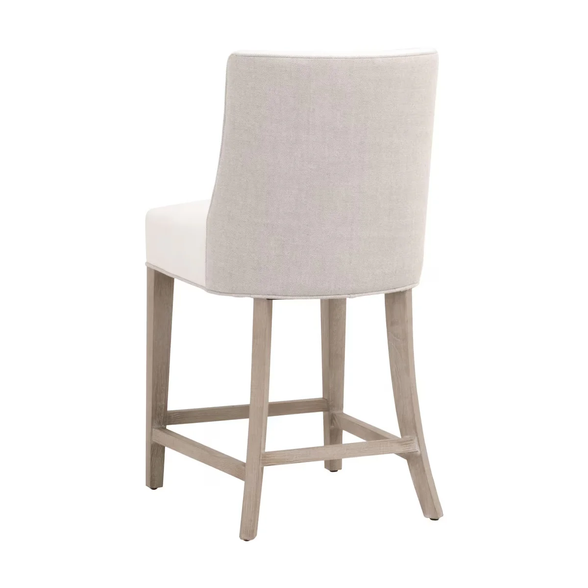 Essentials For Living Duet Counter Stool ~ LiveSmart Peyton-Pearl, Performance Bisque French Linen With Natural Gray Ash Frame - Image 4