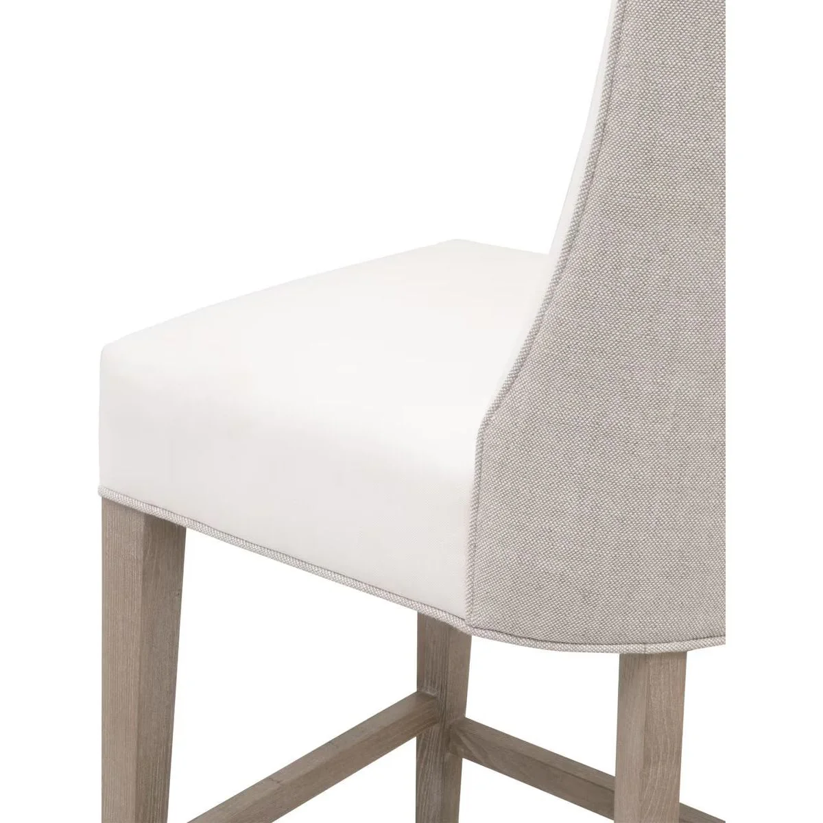 Essentials For Living Duet Counter Stool ~ LiveSmart Peyton-Pearl, Performance Bisque French Linen With Natural Gray Ash Frame - Image 7