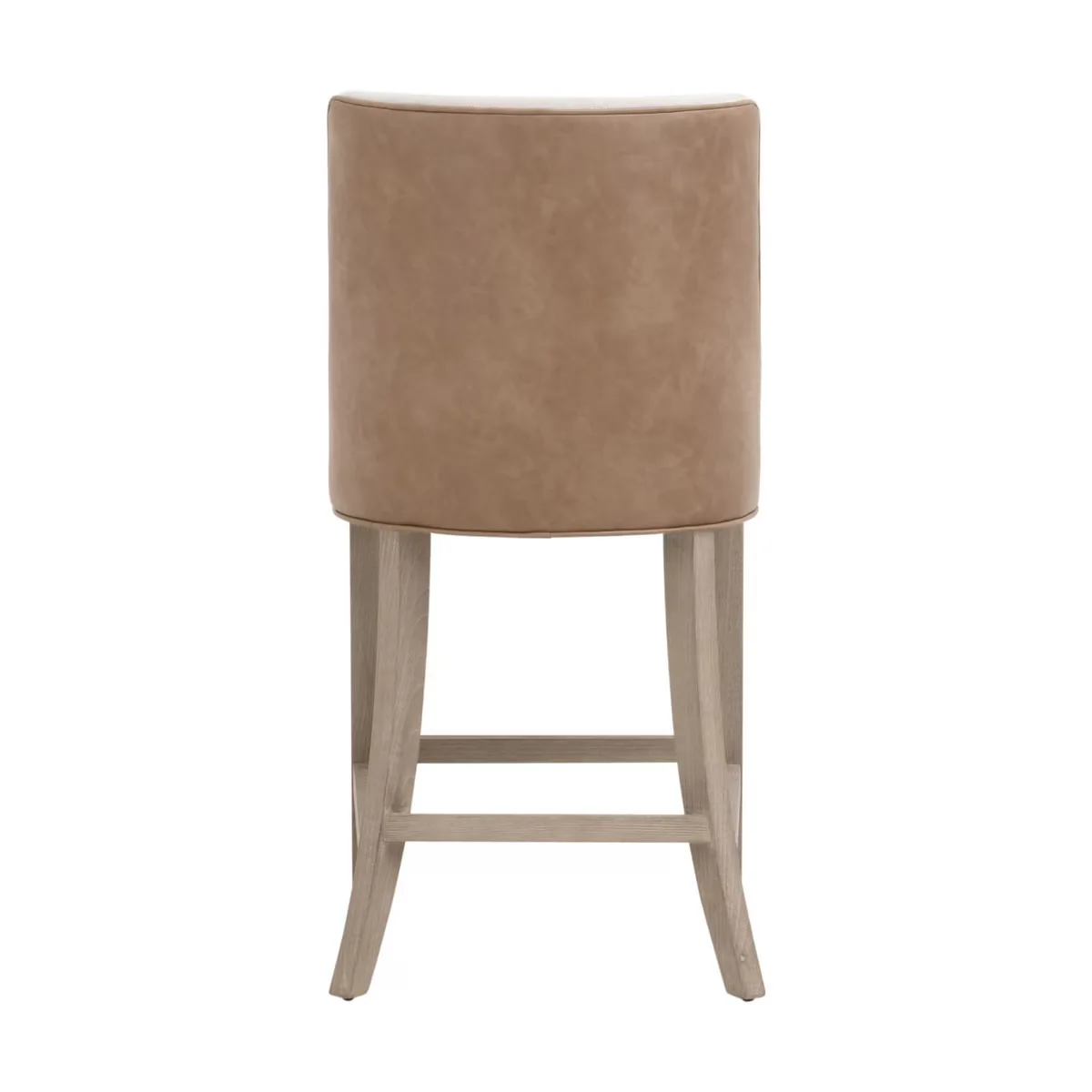 Essentials For Living Duet Counter Stool ~ Performance Bisque French Linen, Ivanhoe-Toast With Natural Gray Ash Frame - Image 5