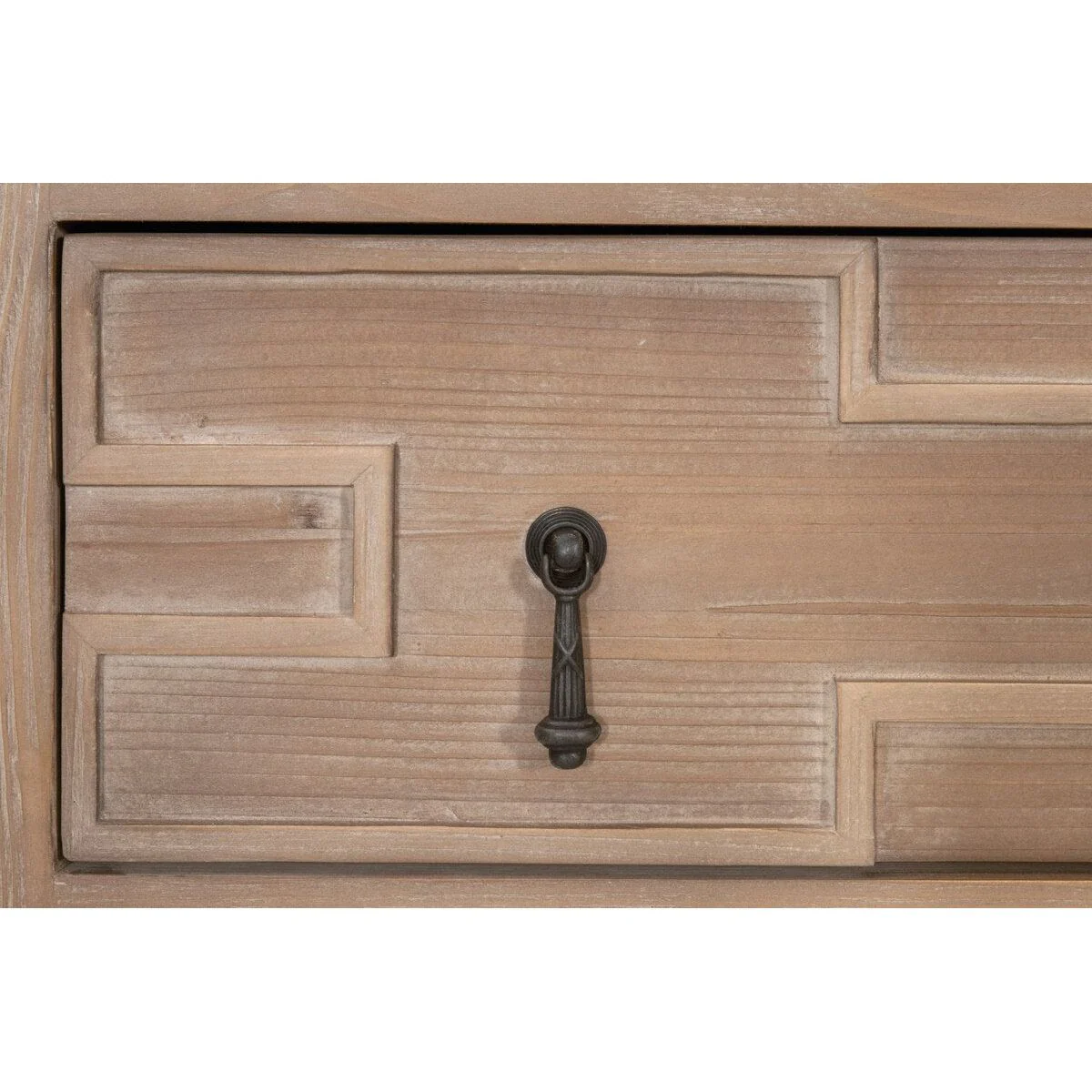 Essentials For Living Emerie 2-Drawer Console Table ~ Smoke Gray Pine, White Quartz - Image 7