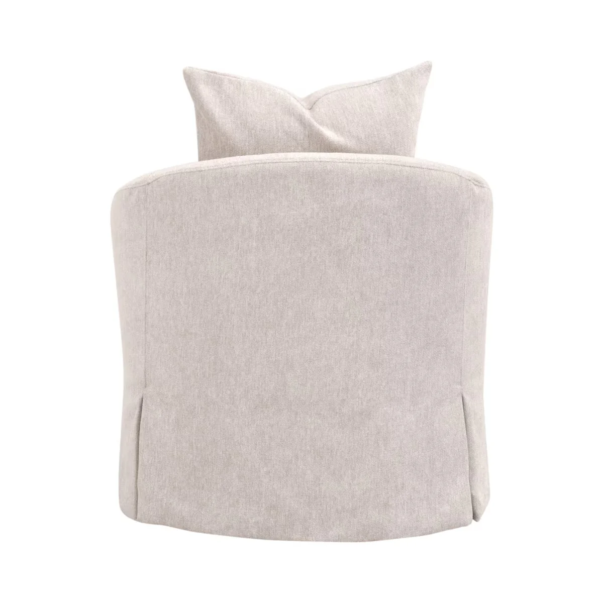 Essentials For Living Faye Slipcover Swivel Club Chair ~ LiveSmart Halifax-Ivory - Image 4