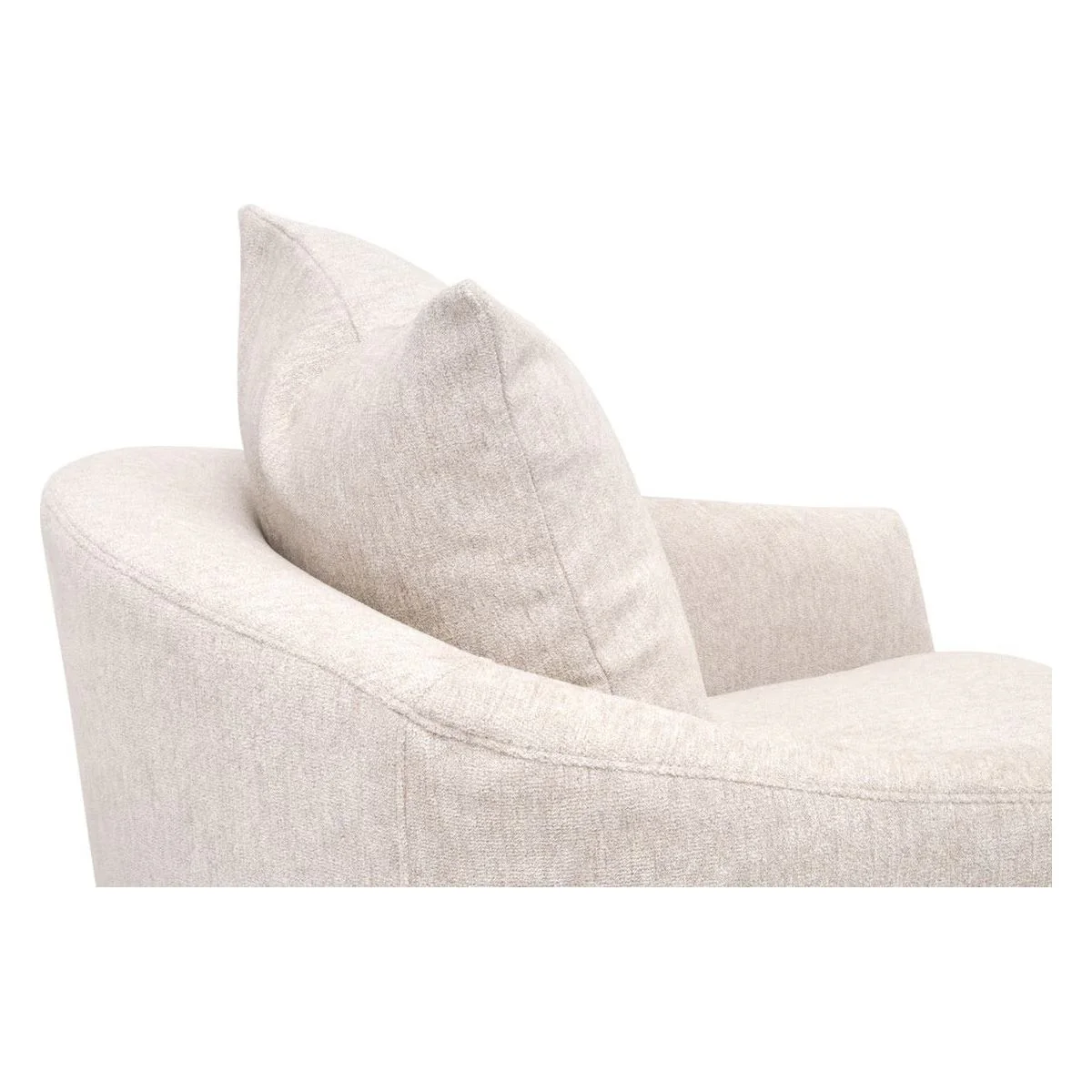 Essentials For Living Faye Slipcover Swivel Club Chair ~ LiveSmart Halifax-Ivory - Image 7