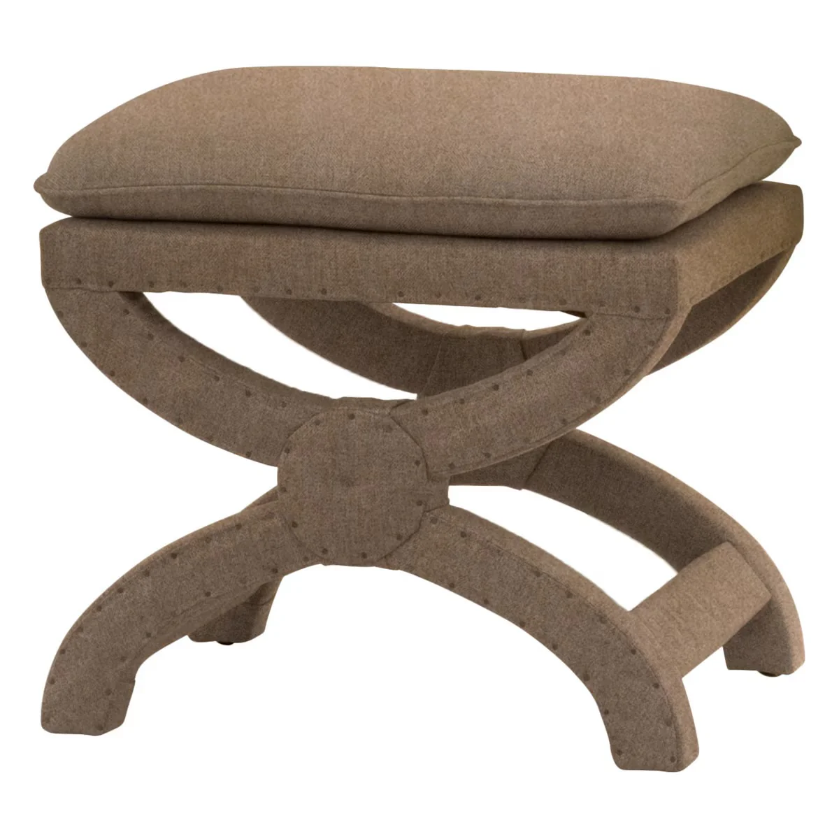 Essentials For Living Gaston Ottoman ~ Carmel Velvet - Image 2