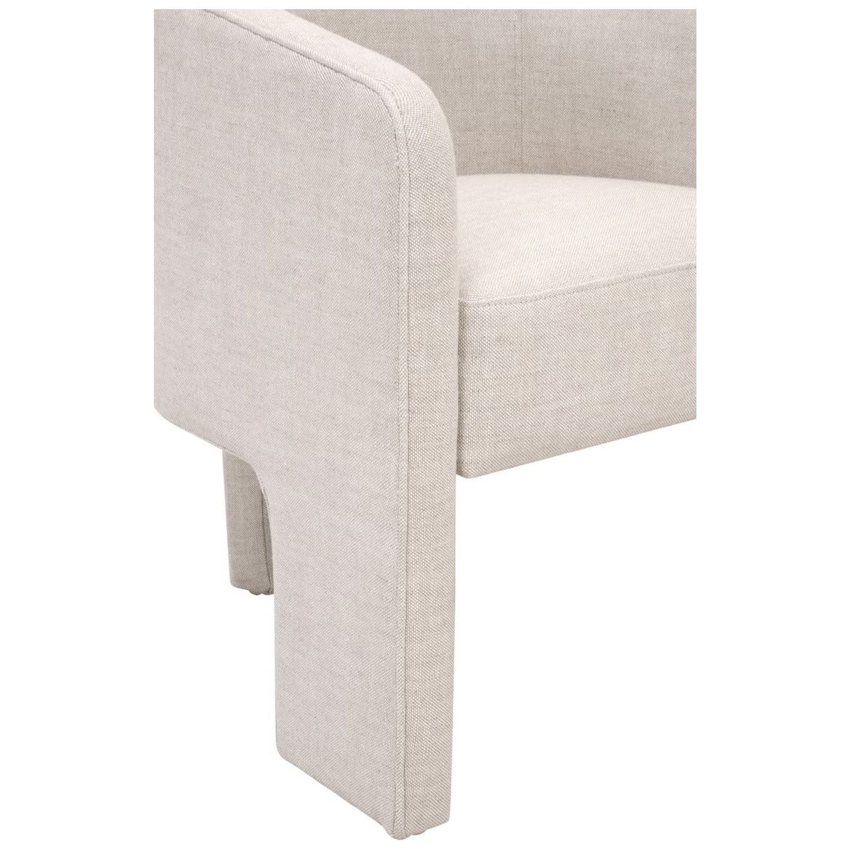 Essentials For Living Hall Arm Dining Chair ~ Performance Bisque French Linen - Image 8