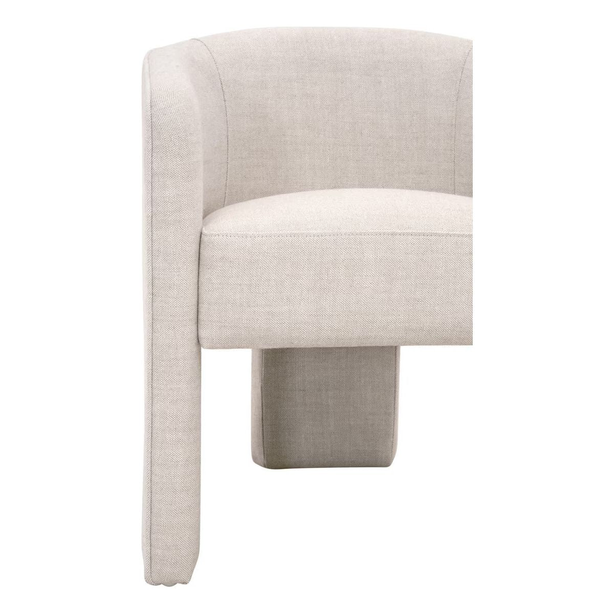 Essentials For Living Hall Arm Dining Chair ~ Performance Bisque French Linen - Image 9