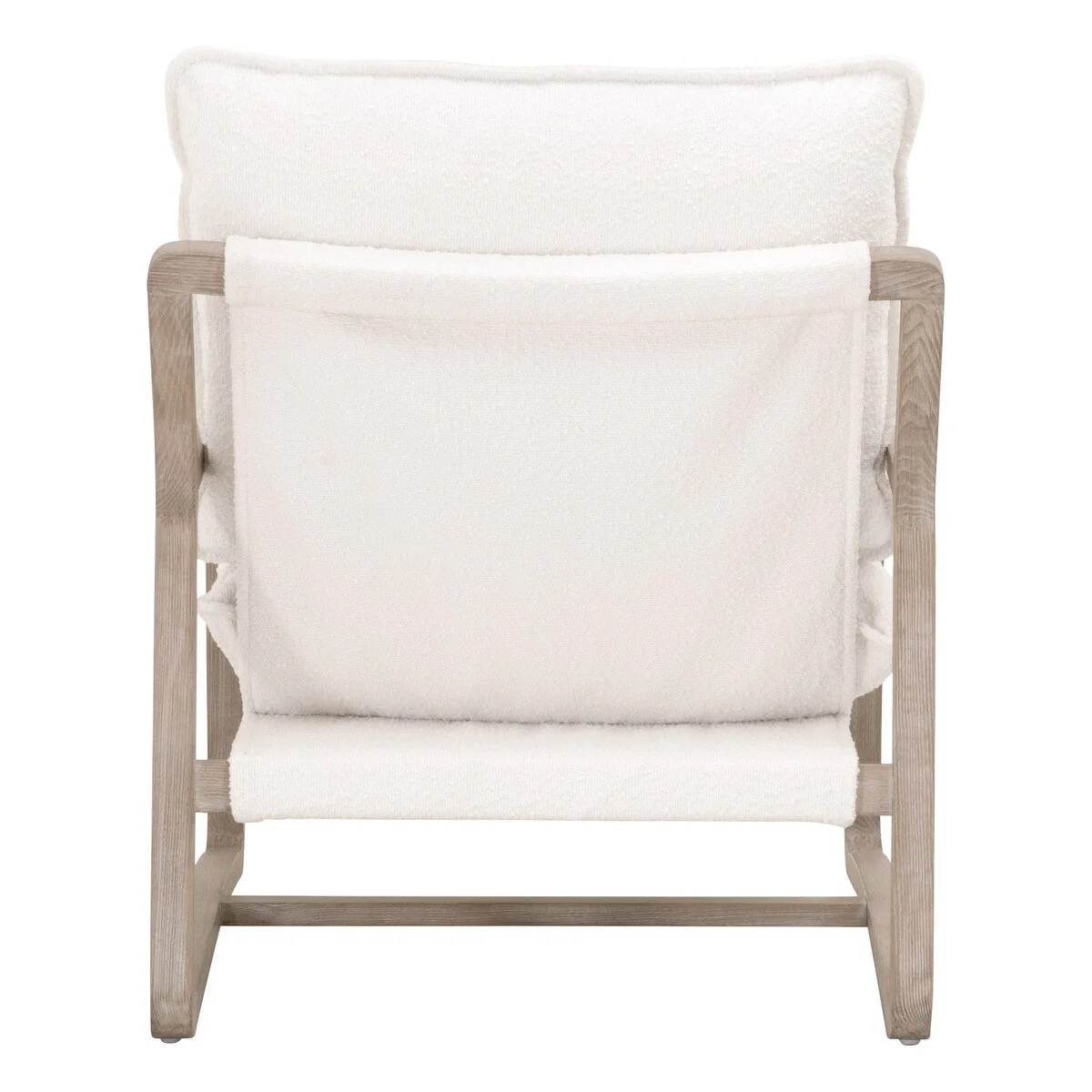 Essentials For Living Hamlin Club Chair ~ LiveSmart Boucle-Snow, Natural Gray Oak - Image 5