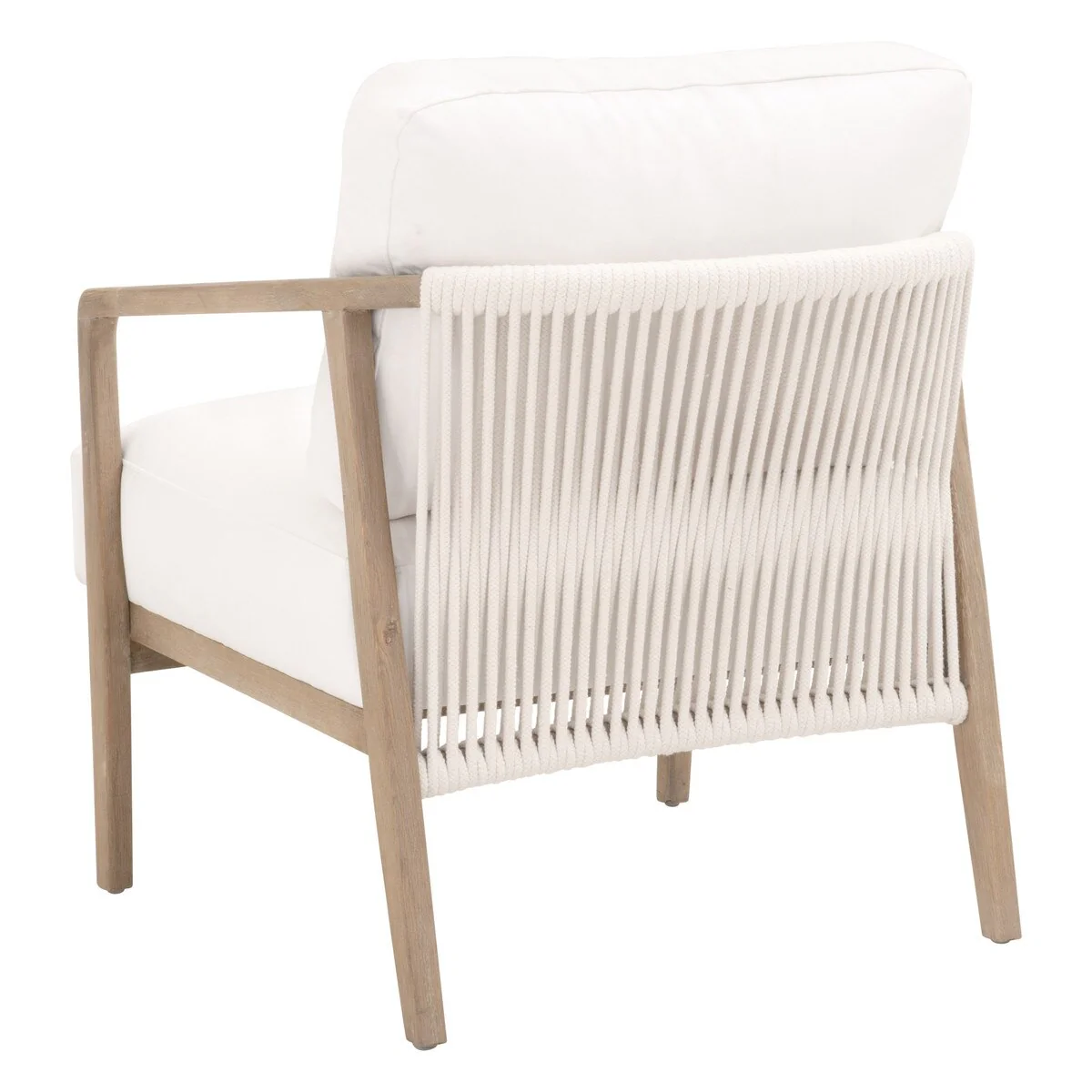 Essentials For Living Harbor Club Chair ~ LiveSmart Peyton-Pearl, White Rope, Smoke Gray Oak - Image 4
