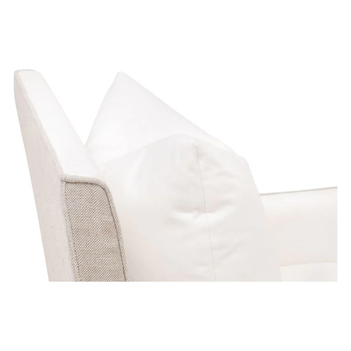 Essentials For Living Harmony Arm Dining Chair with Casters ~ LiveSmart Peyton-Pearl, Performance Bisque French Linen - Image 5