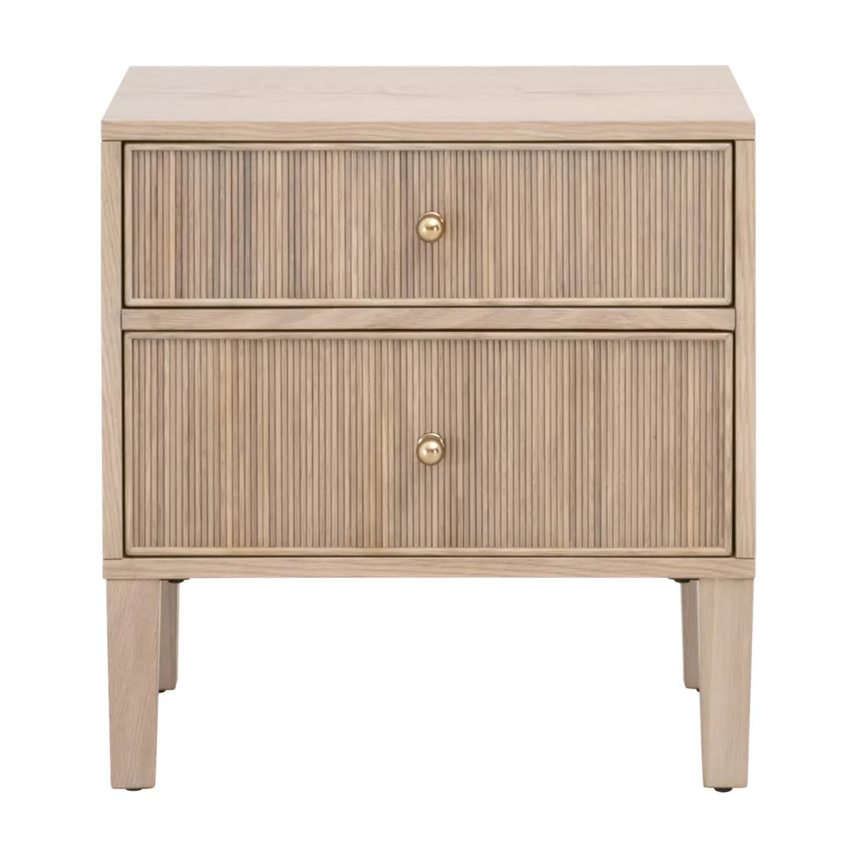 Essentials For Living Highland 2-Drawer Nightstand ~ Natural Oak