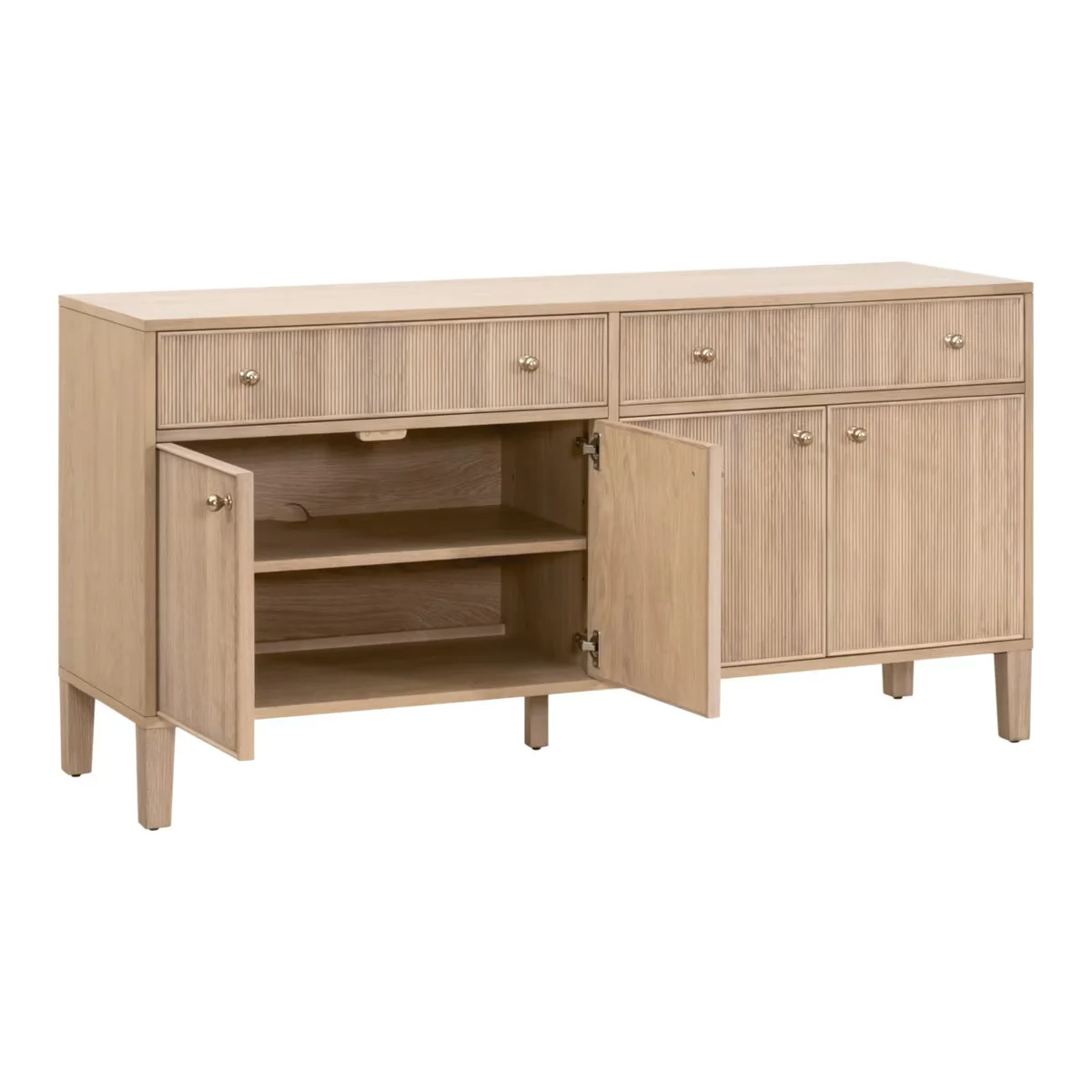 Essentials For Living Highland Natural Oak Media Sideboard - Image 6