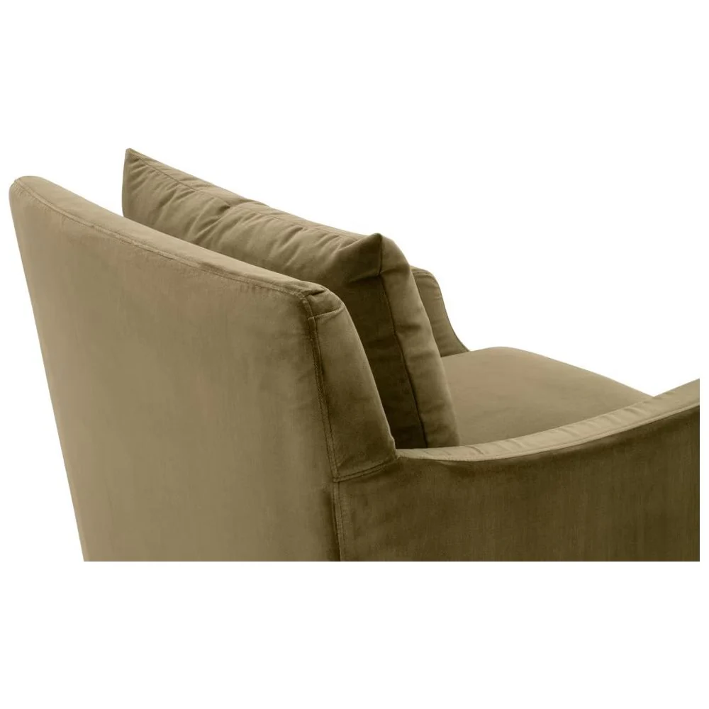 Essentials For Living Jade Slipcover Club Chair~ Olive Velvet - Image 8