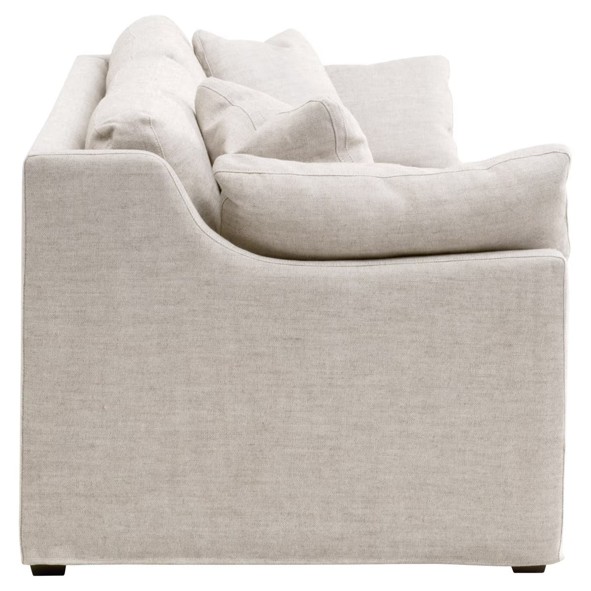 Essentials For Living Lena 95” Slope Arm Slipcovered Sofa ~ Bisque - Image 3