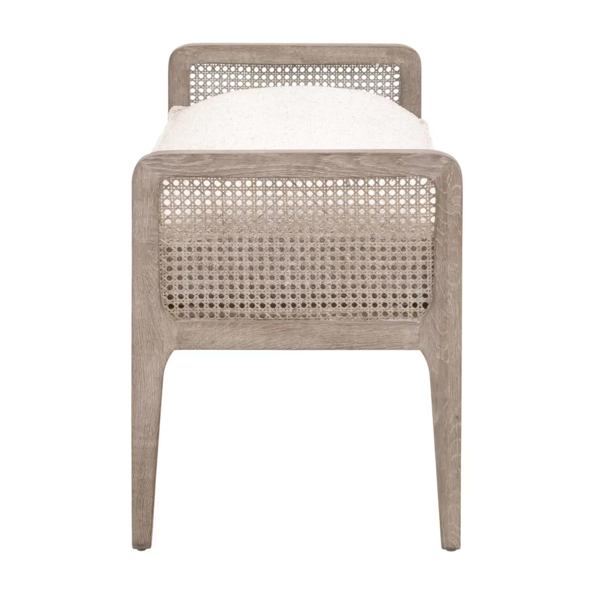 Essentials For Living Leone Bench ~ LiveSmart Gellar-Linen With Natural Gray Oak - Image 3