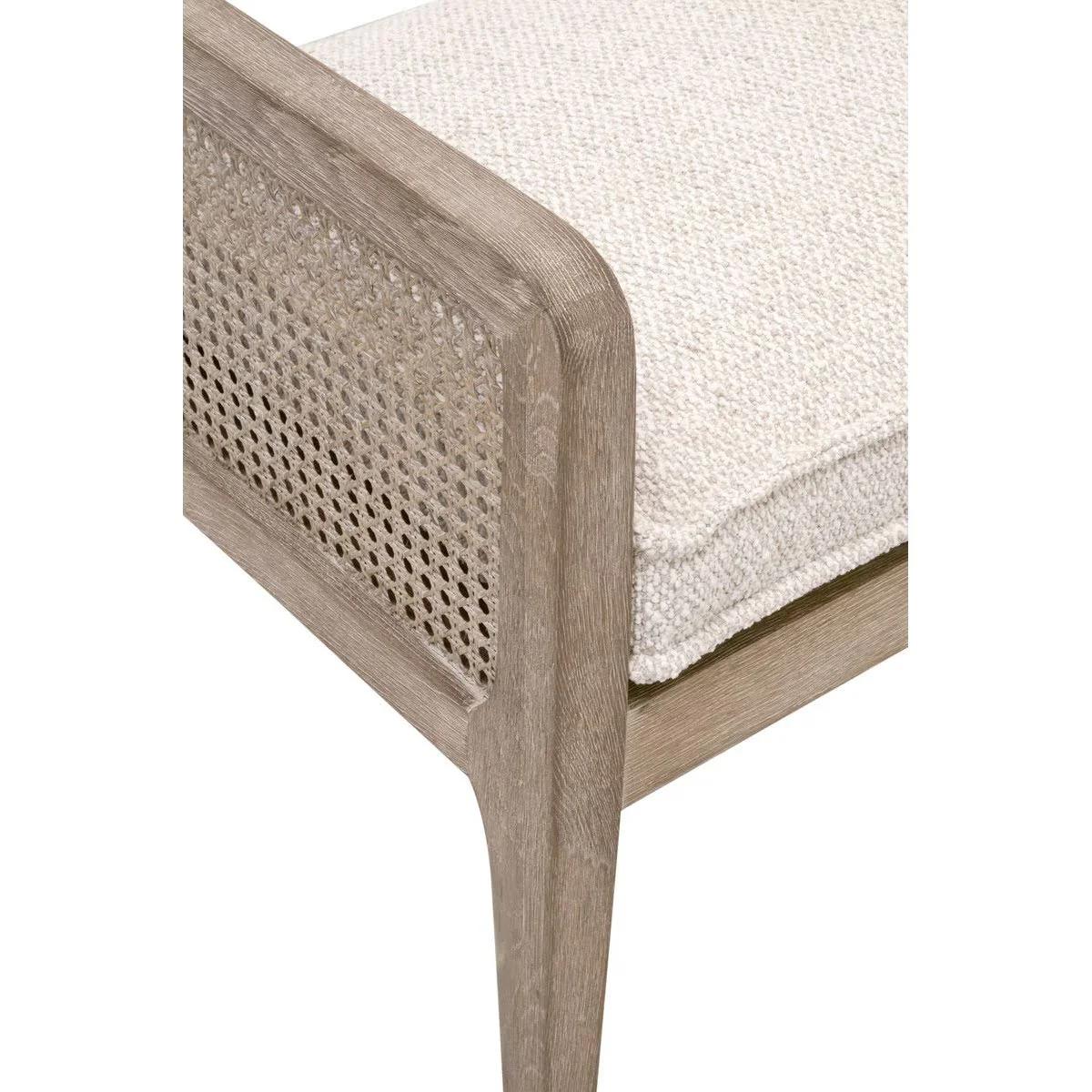 Essentials For Living Leone Bench ~ LiveSmart Gellar-Linen With Natural Gray Oak - Image 6